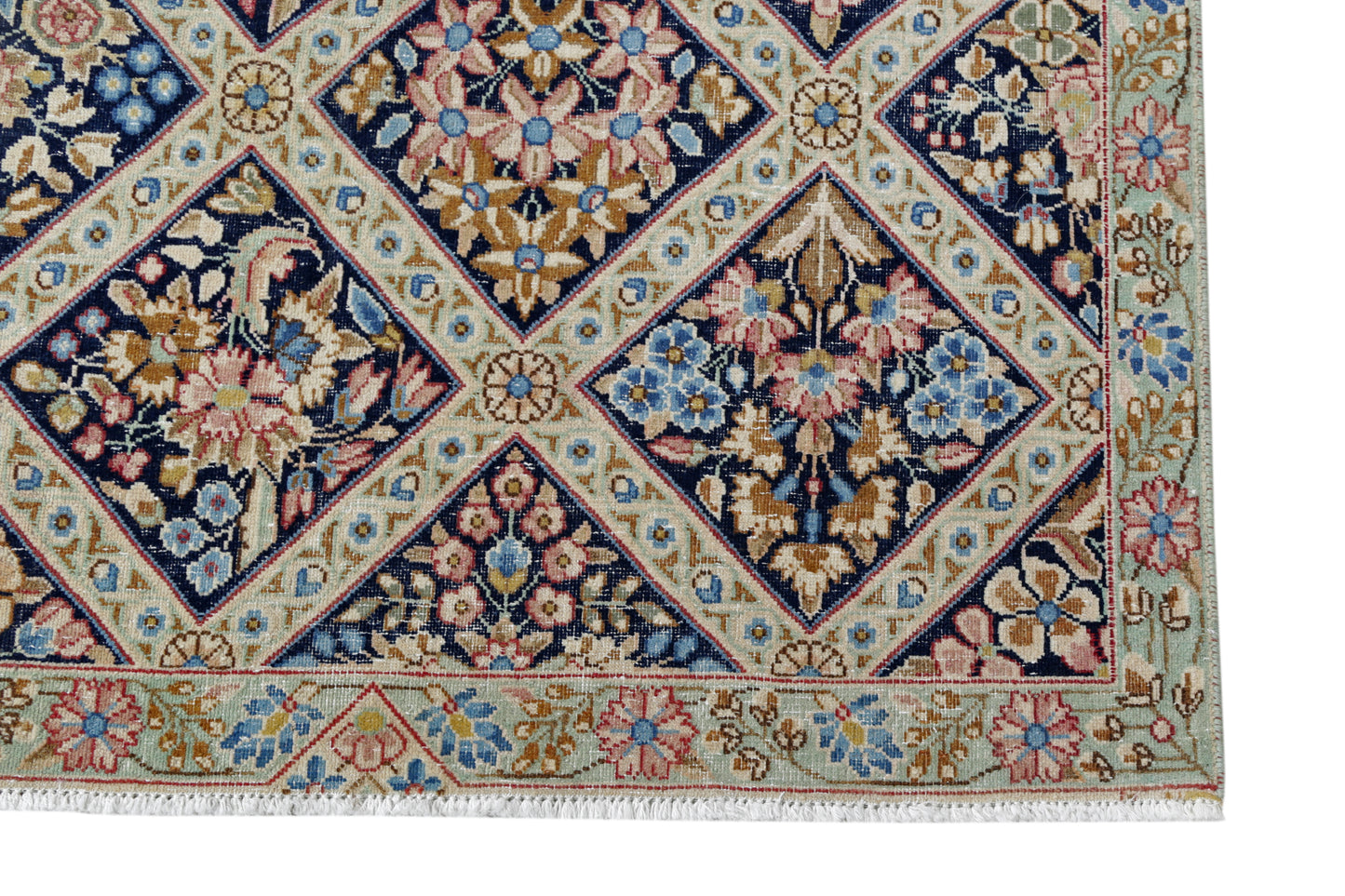 Vintage Persian Kerman Rug