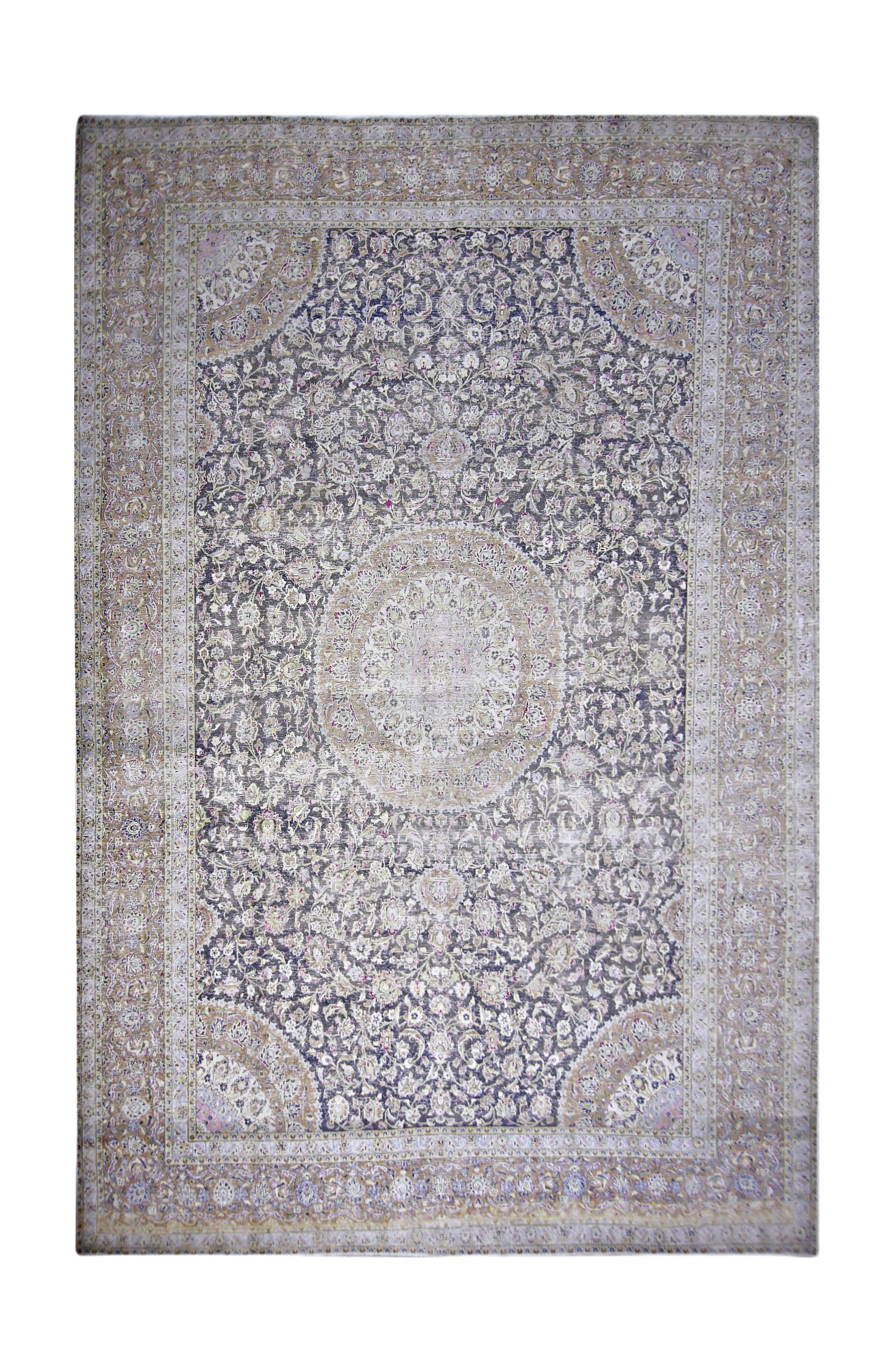 Vintage Persian Kerman Rug