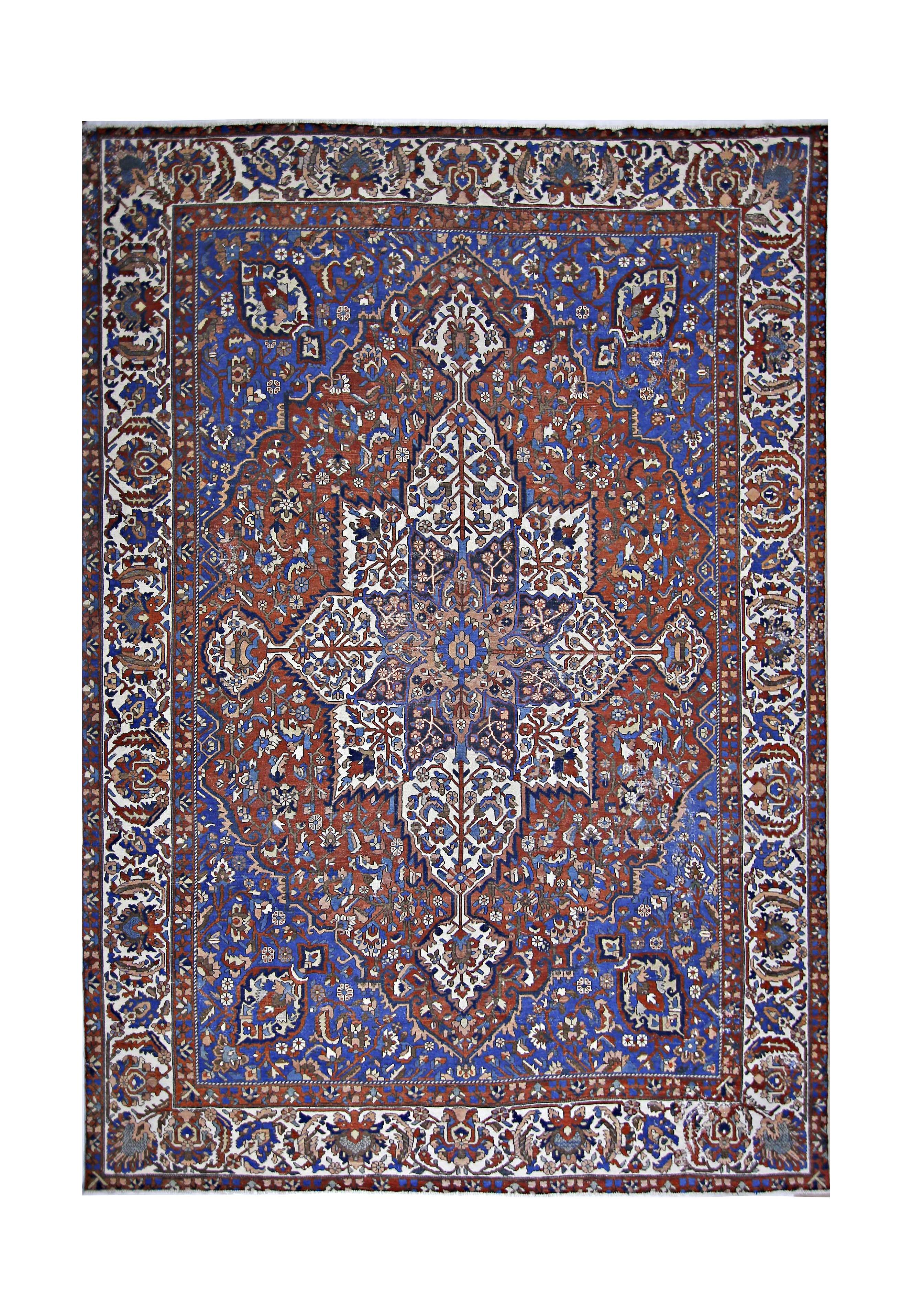 Vintage Persian Bakhtiari Rug