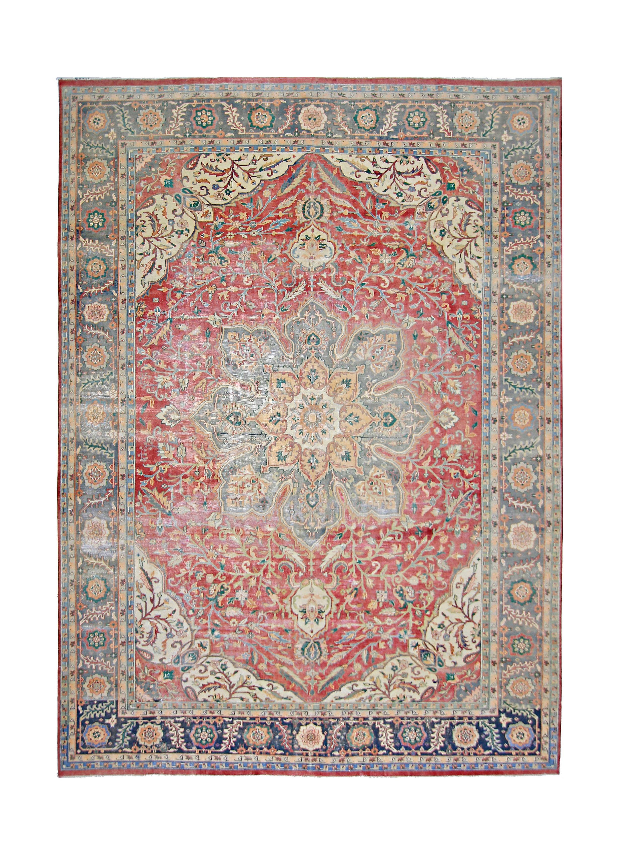 Vintage Persian Heriz Rug