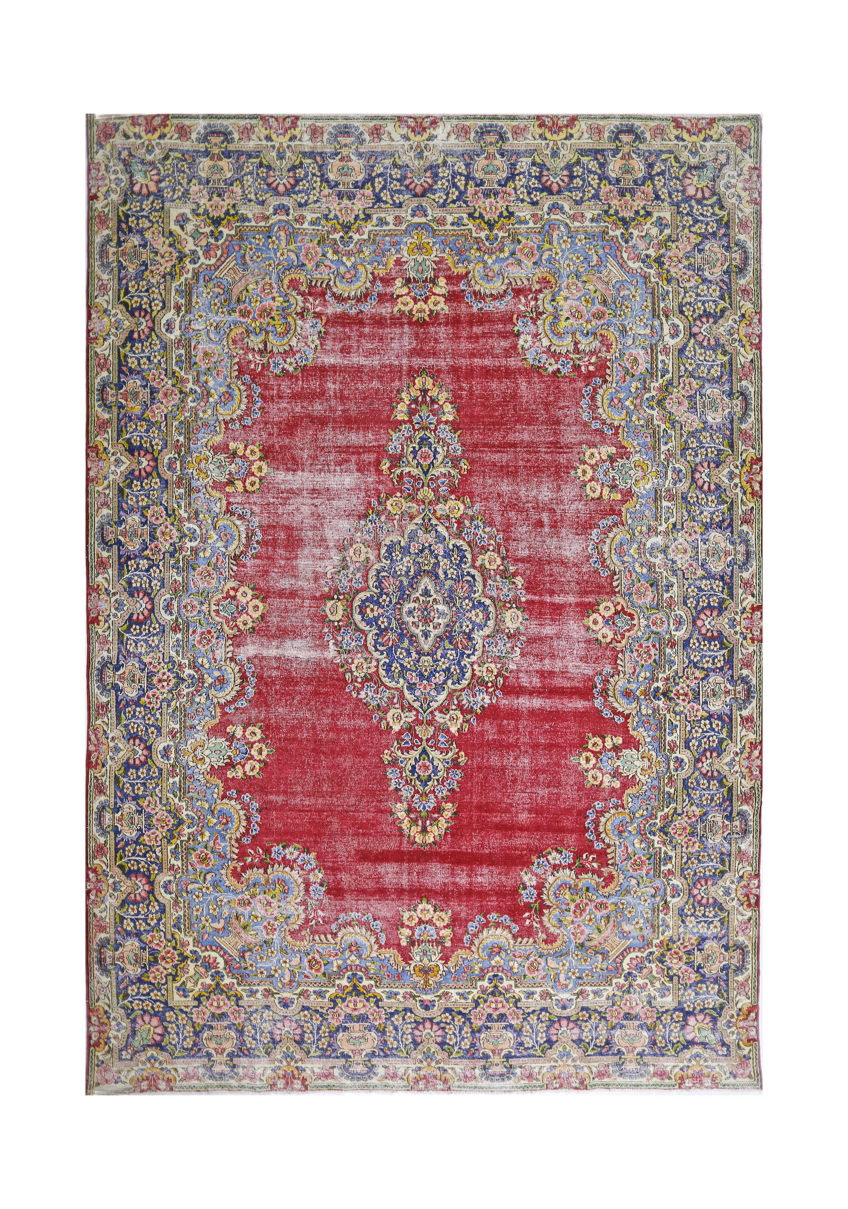 Vintage Persian Kerman Rug