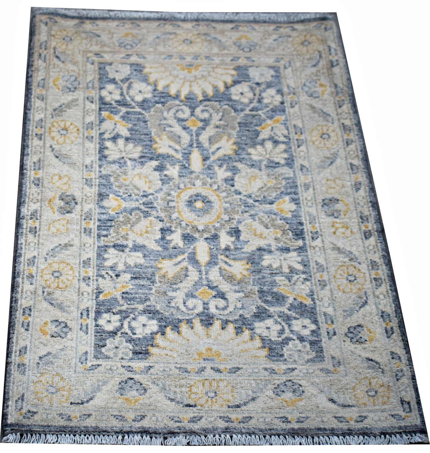 Handmade Mini Afghan Chobi Rug | 90 x 61 cm | 3' x 2' - Najaf Rugs & Textile
