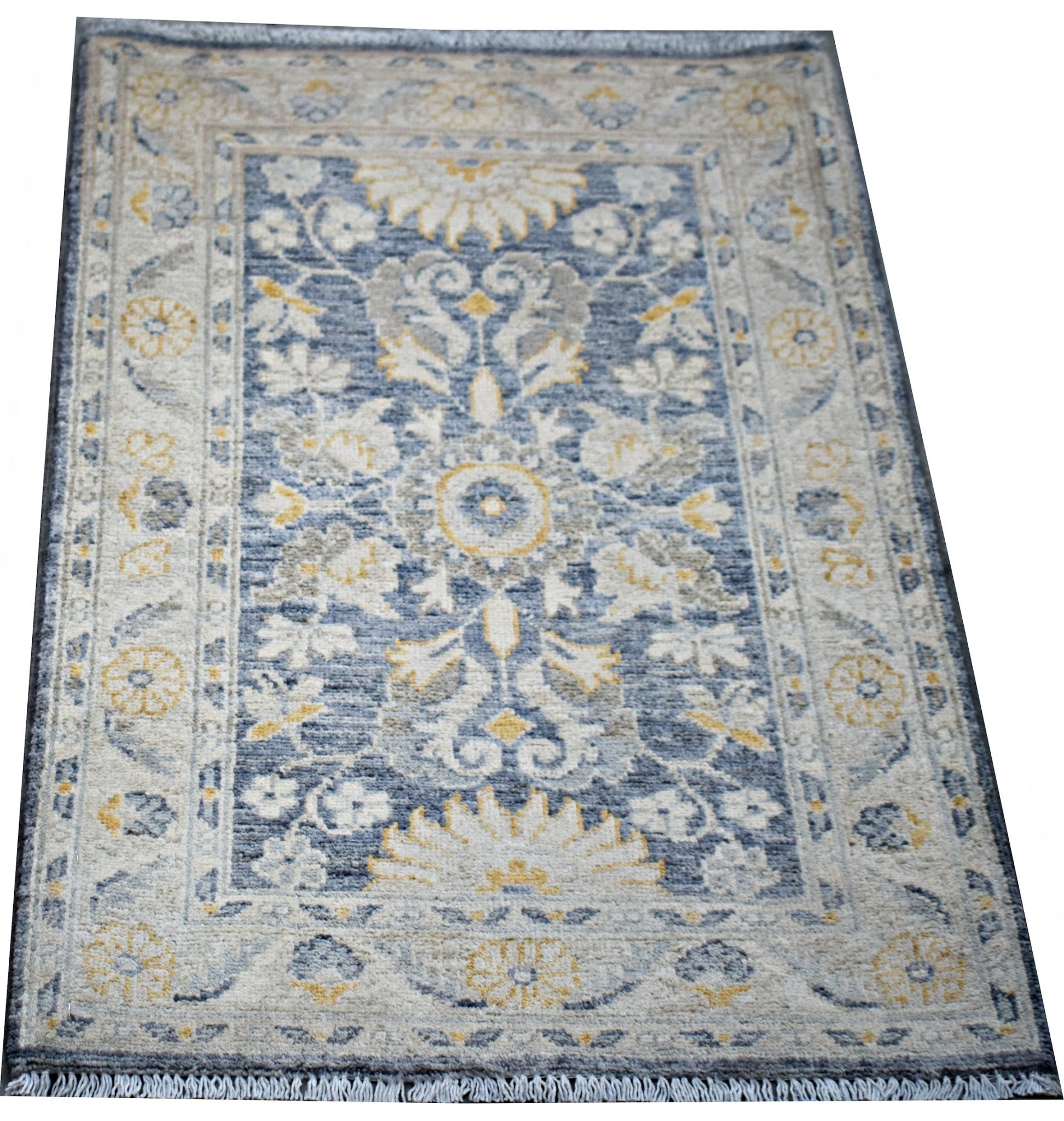 Handmade Mini Afghan Chobi Rug | 90 x 61 cm | 3' x 2' - Najaf Rugs & Textile