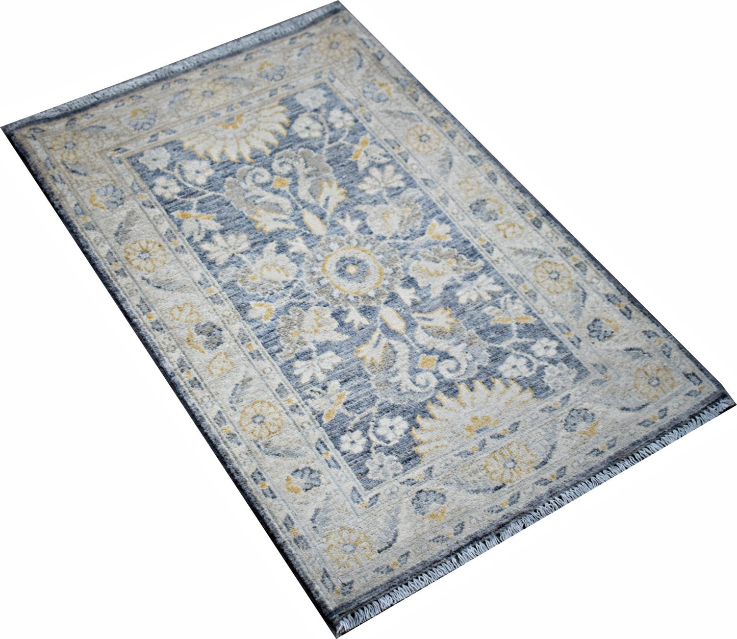 Handmade Mini Afghan Chobi Rug | 90 x 61 cm | 3' x 2' - Najaf Rugs & Textile