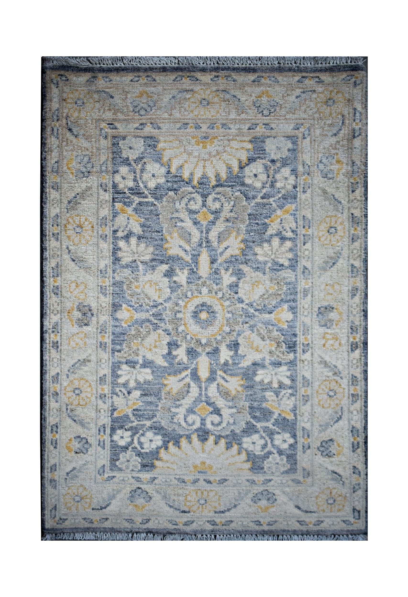 Handmade Mini Afghan Chobi Rug | 90 x 61 cm | 3' x 2' - Najaf Rugs & Textile