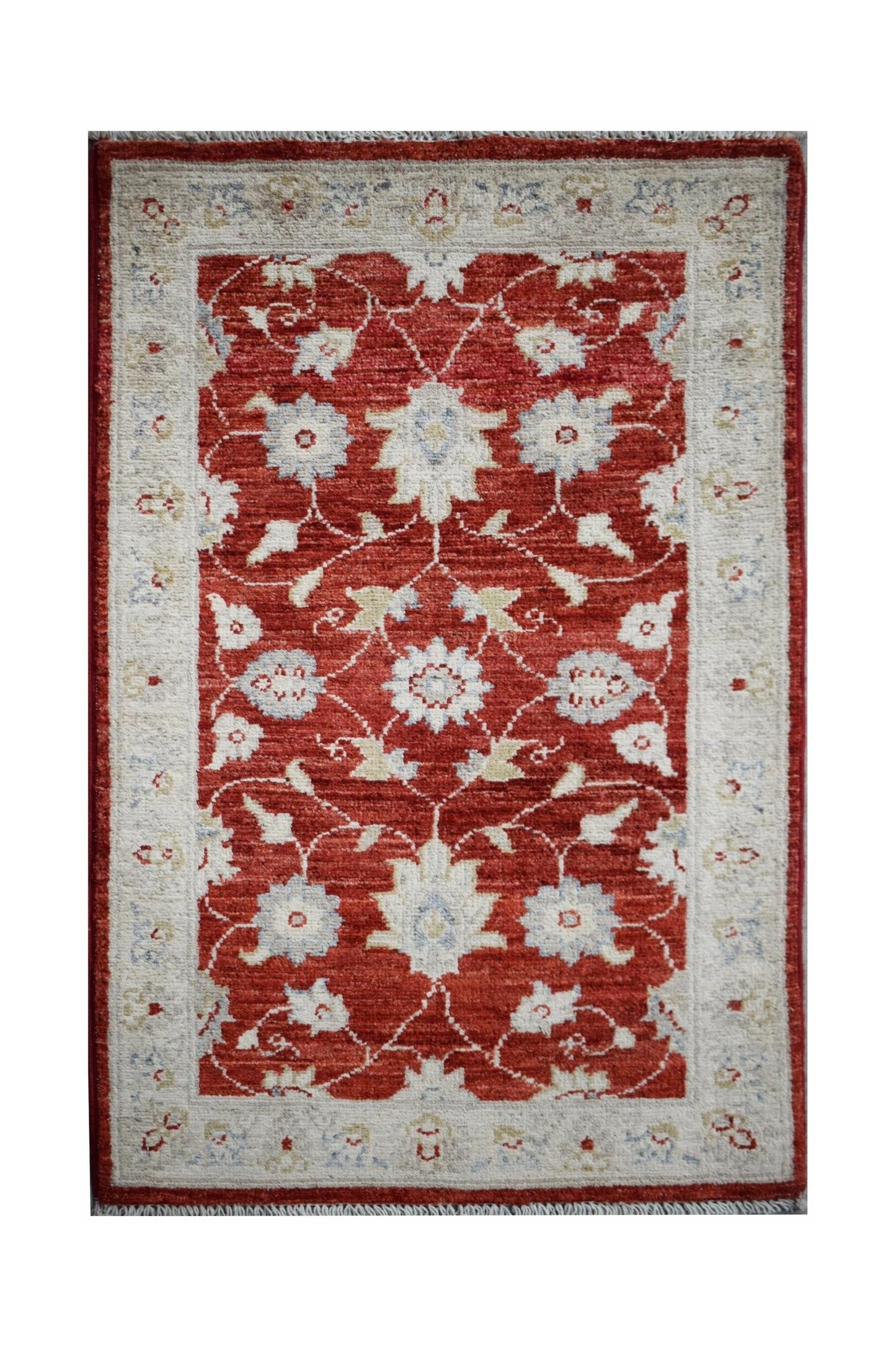 Handmade Mini Afghan Chobi Rug | 92 x 60 cm | 3' x 2' - Najaf Rugs & Textile