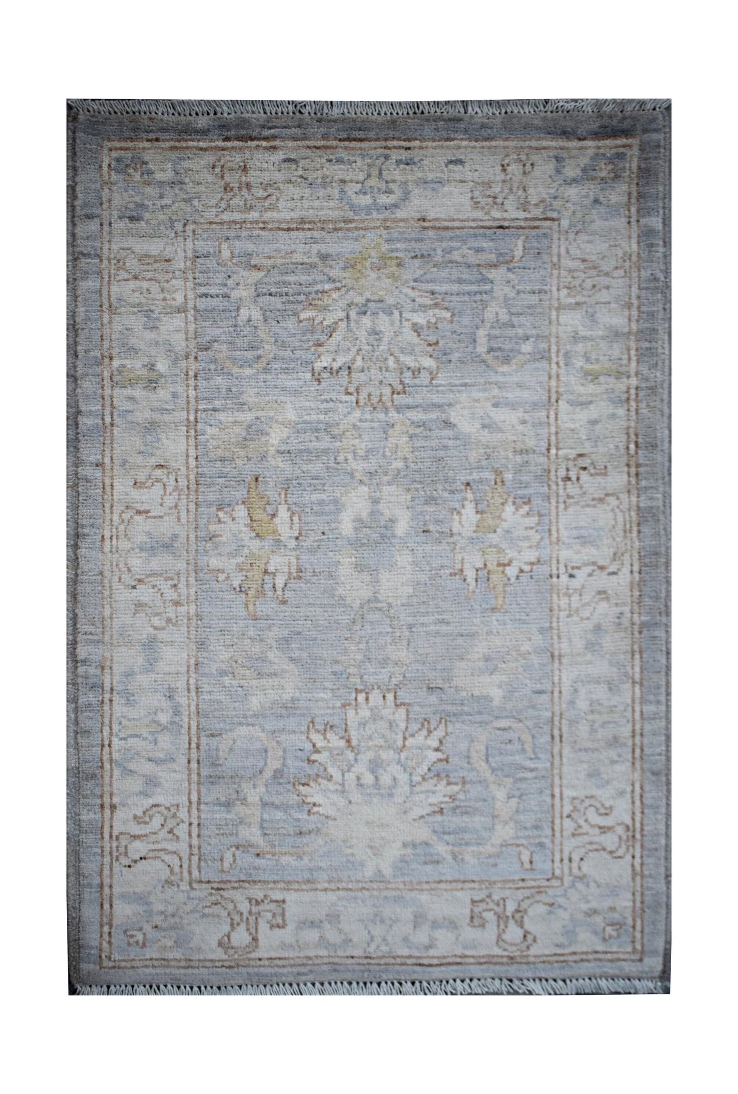 Handmade Mini Afghan Chobi Rug | 96 x 65 cm | 3'2" x 2'2" - Najaf Rugs & Textile