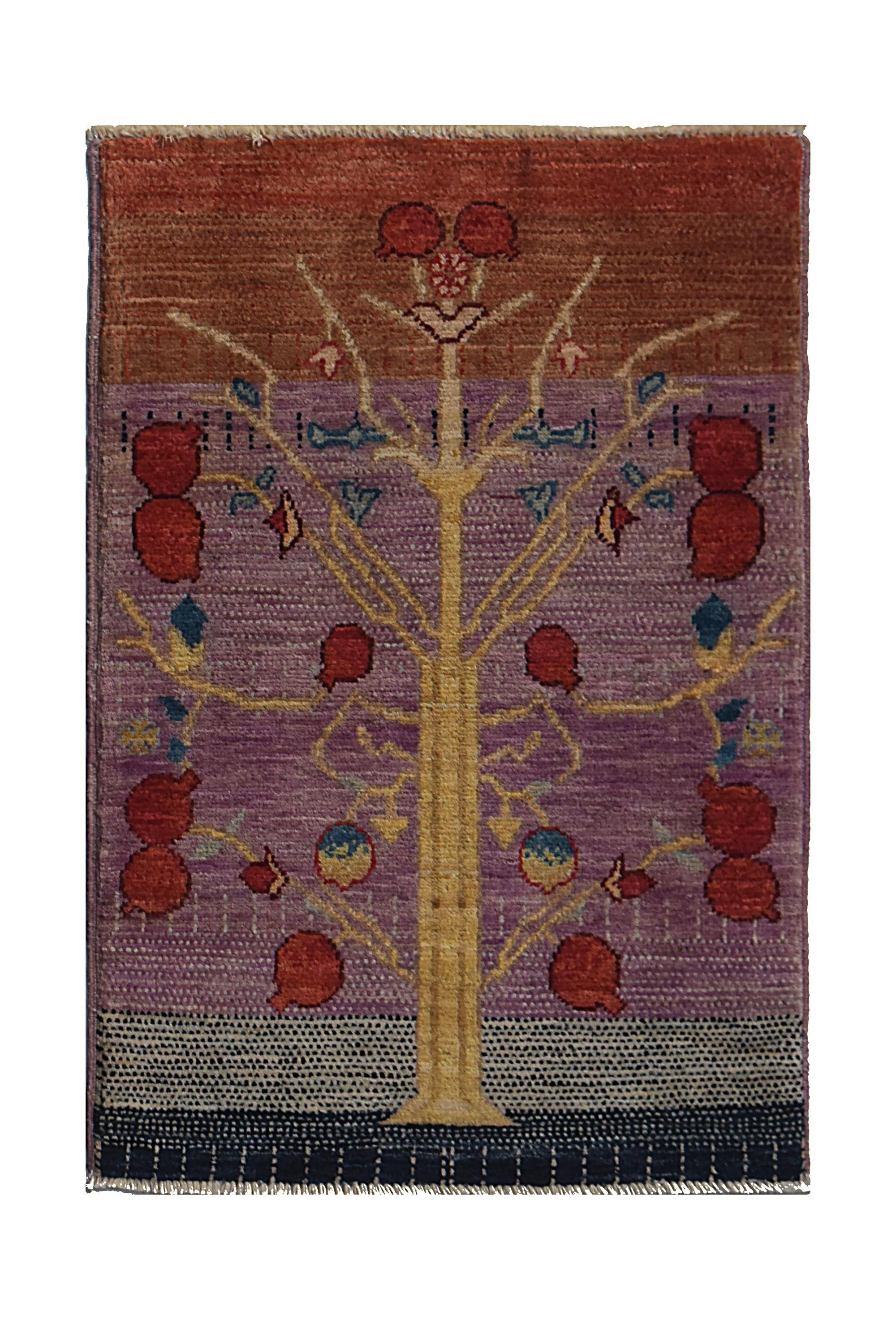 Mini Afghan Chobi Rug – Tree of Life
