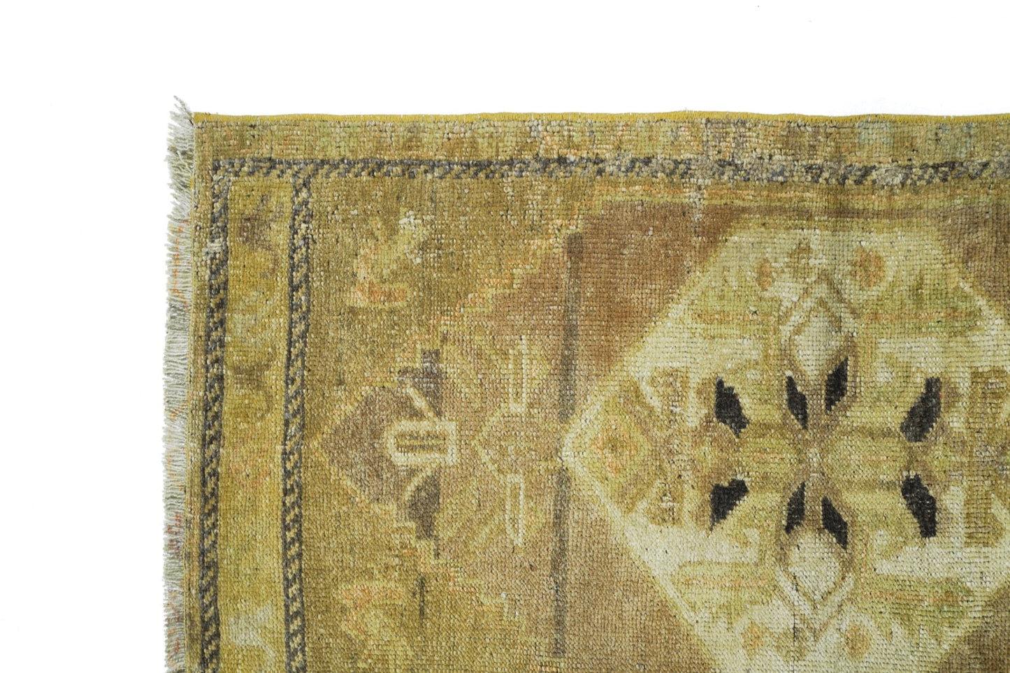 Handmade Mini Vintage Turkish Uşak Rug | 102 x 55 cm | 3'3" x 1'8" - Najaf Rugs