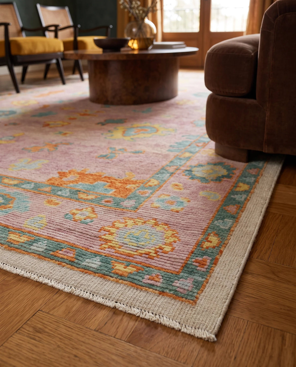 Transitional Oushak Rug