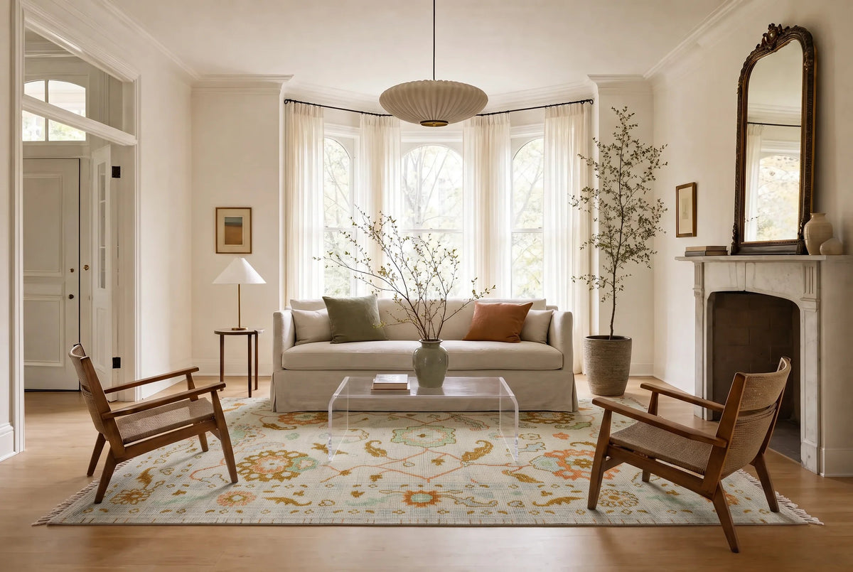 Transitional Oushak Rug