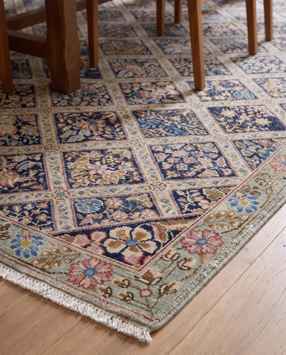 Vintage Persian Kerman Rug