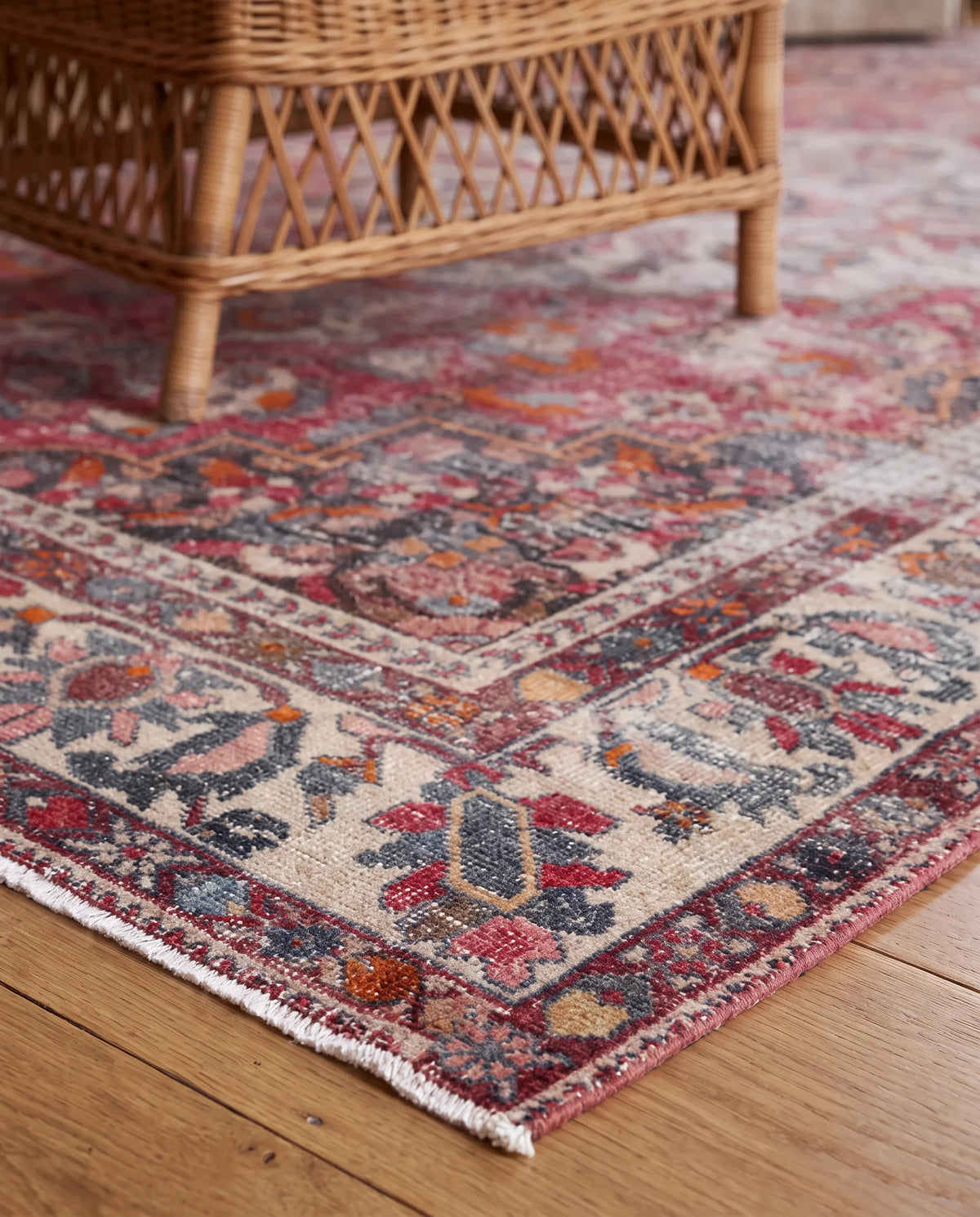 Vintage Persian Bakhtiari Rug