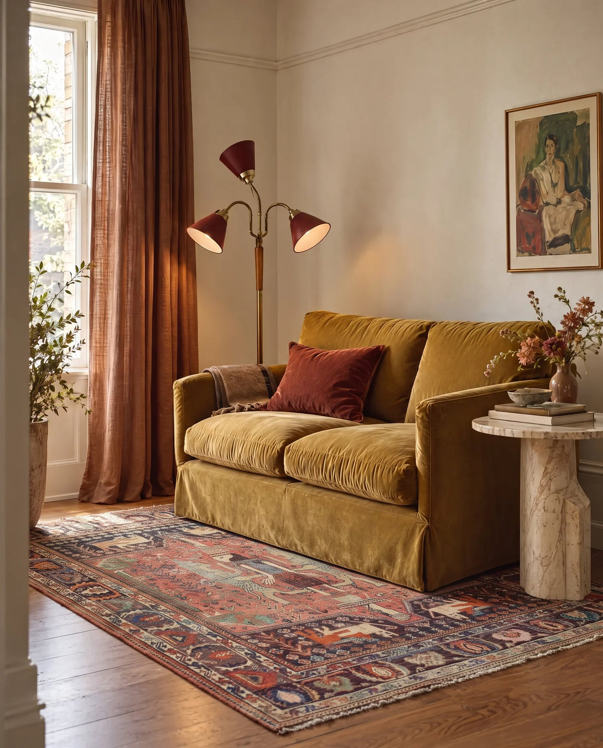 Vintage Persian Shiraz Rug