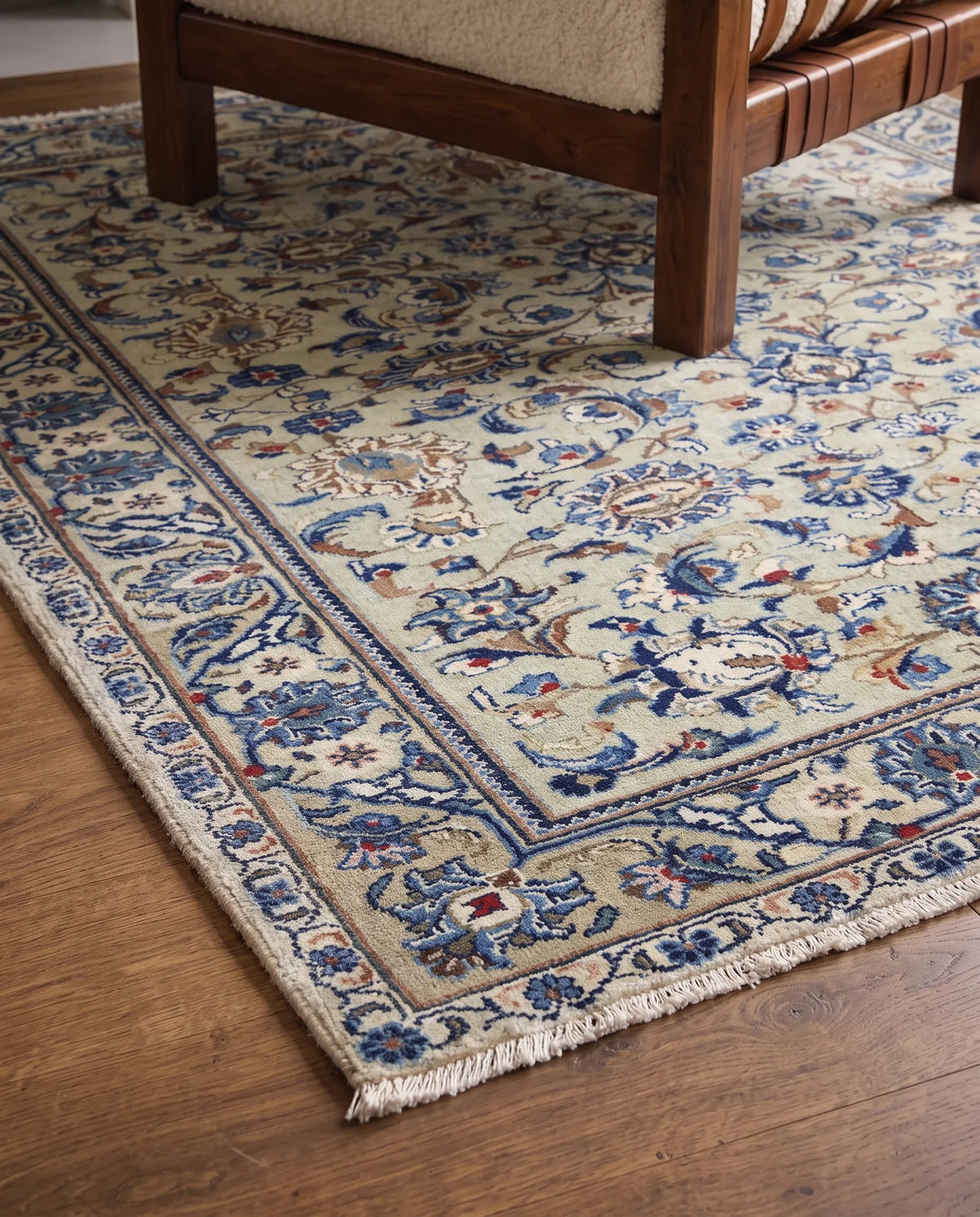 Vintage Persian Kashan Rug