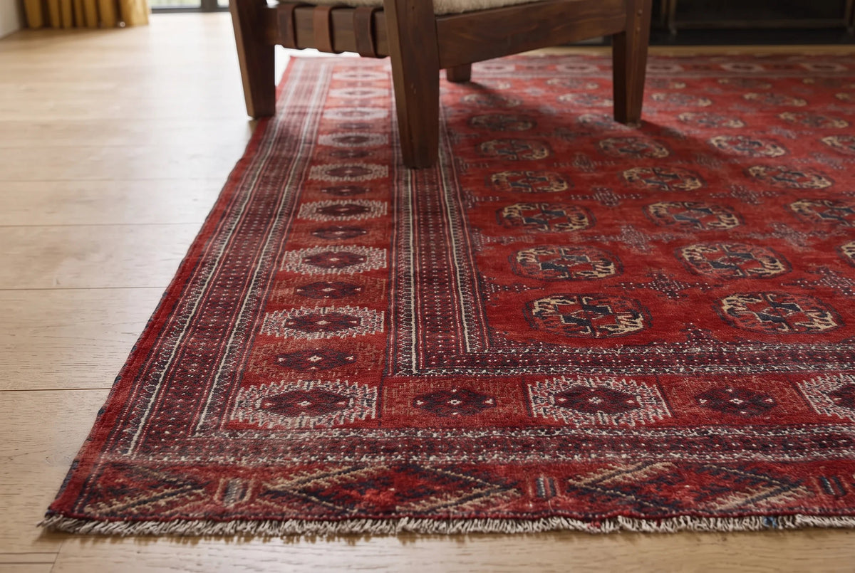 Vintage Turkmen Bokhara Rug