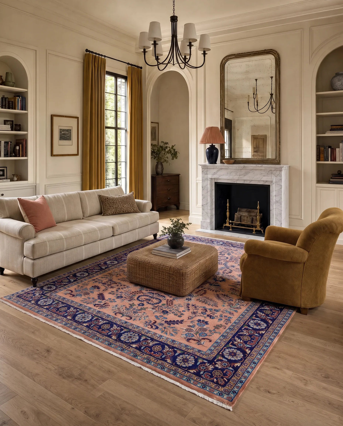 Vintage Persian Sarouk Rug
