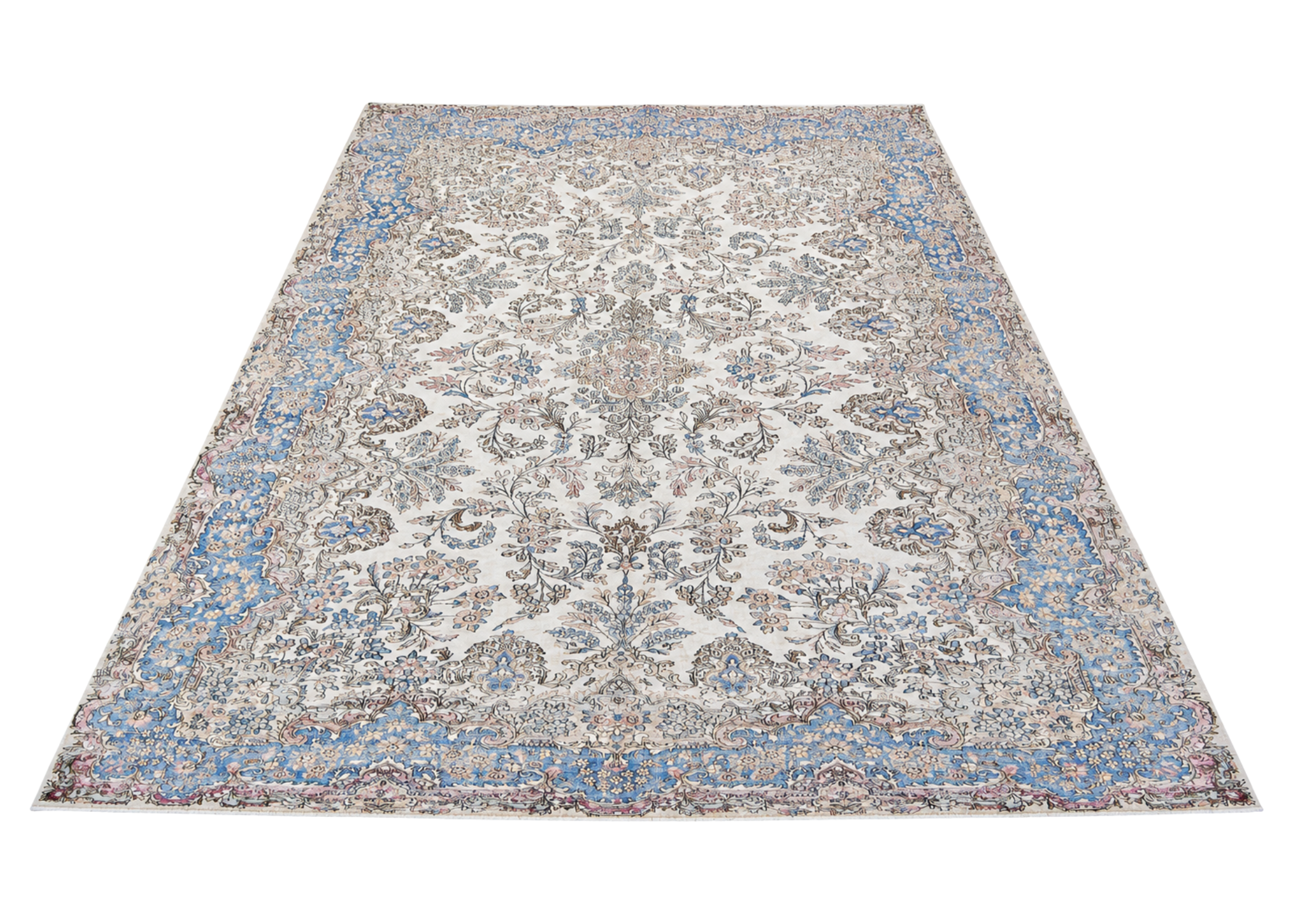 Vintage Persian Kerman Rug