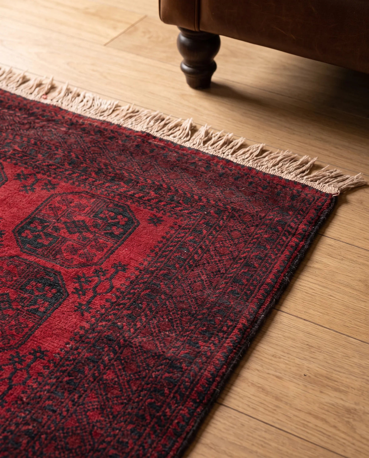 Vintage Turkmen Ersari Rug