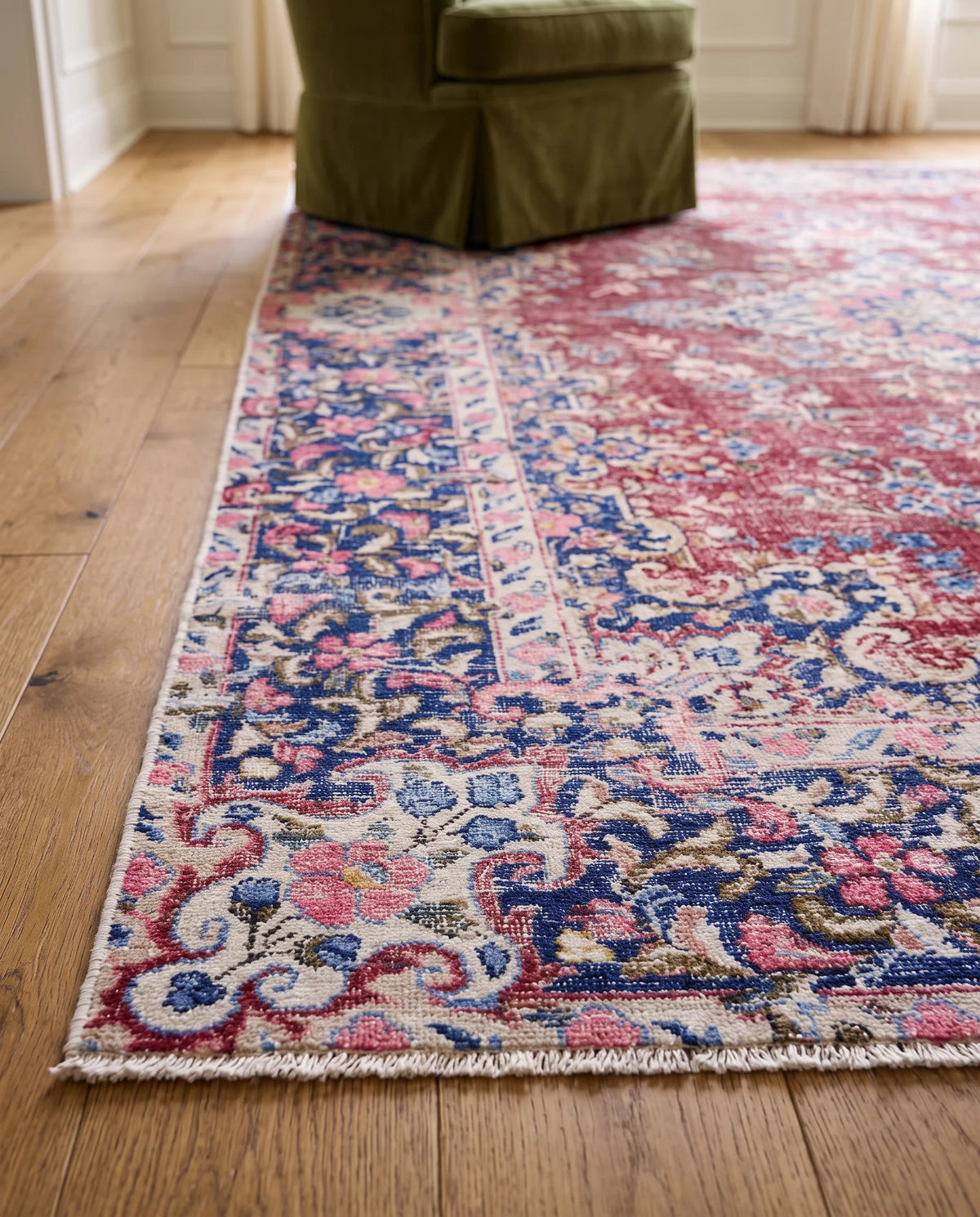 Vintage Persian Kerman Rug