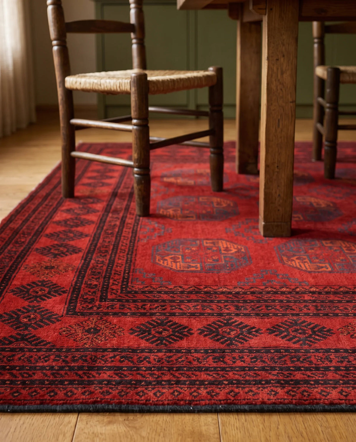 Vintage Turkmen Ersari Rug