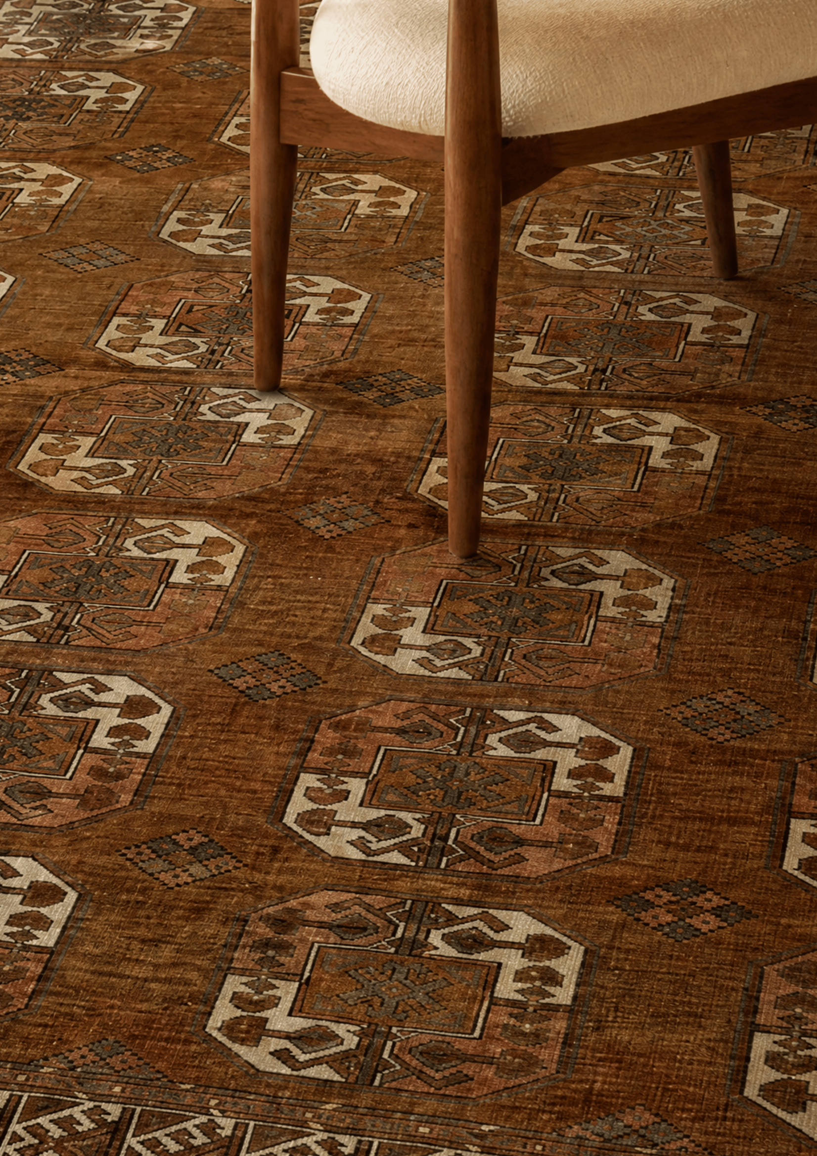 Antique Turkmen Ersari Rug