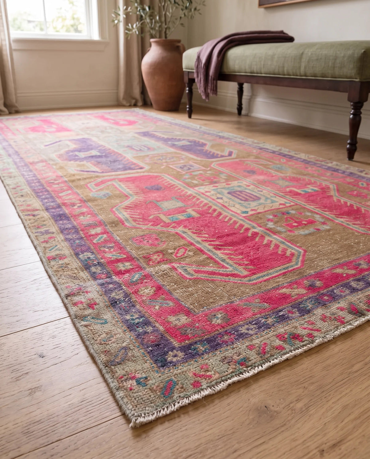 Vintage Persian Ardabil Rug