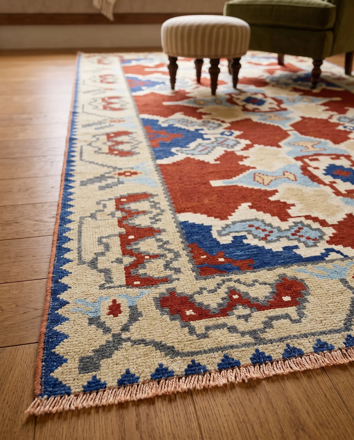 Vintage Turkish Milas Rug