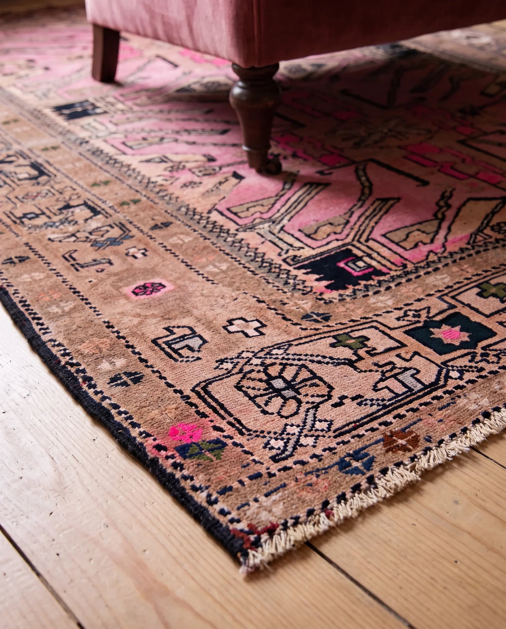 Vintage Caucasian Kazak Rug