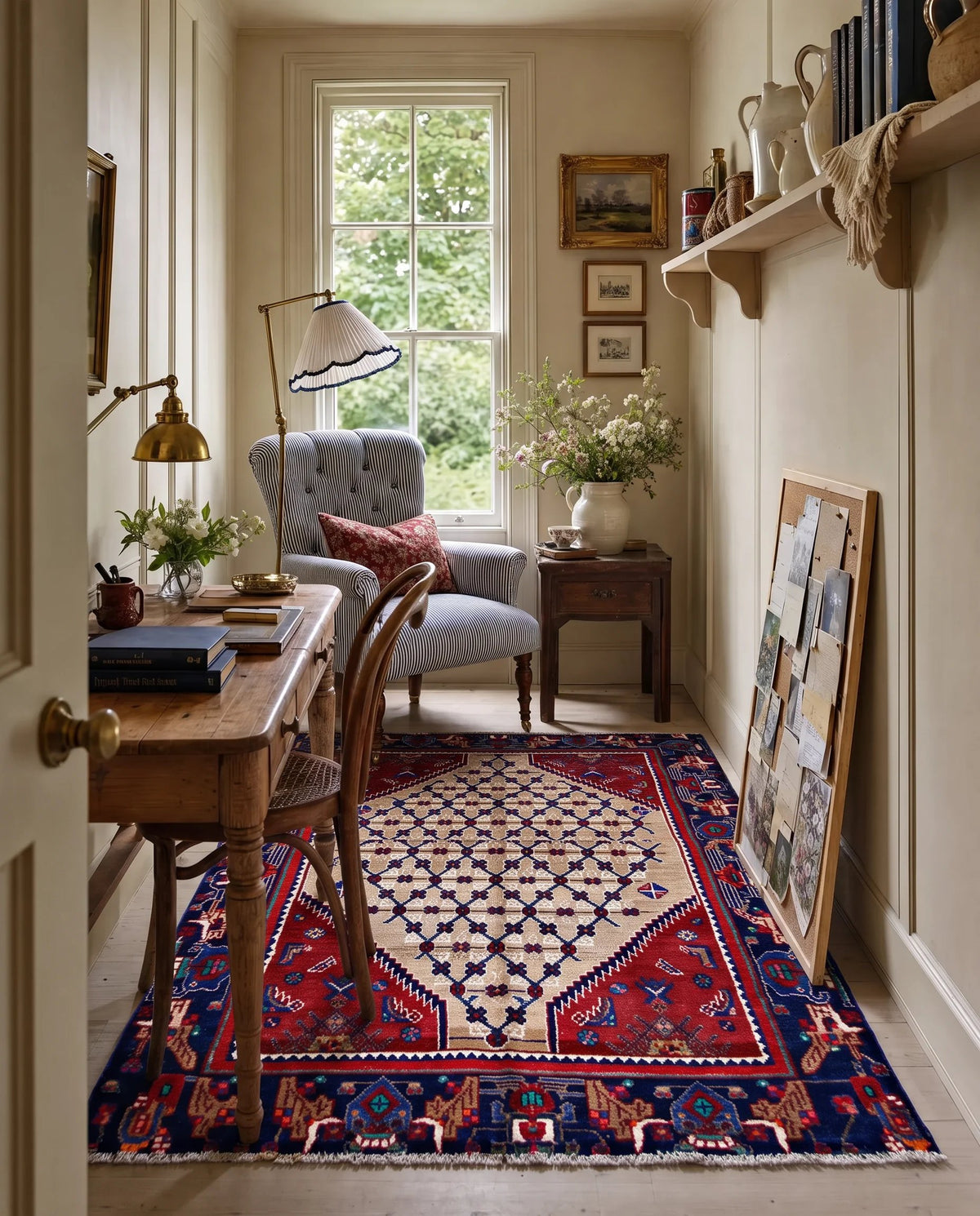 Vintage Persian Sanandaj Rug