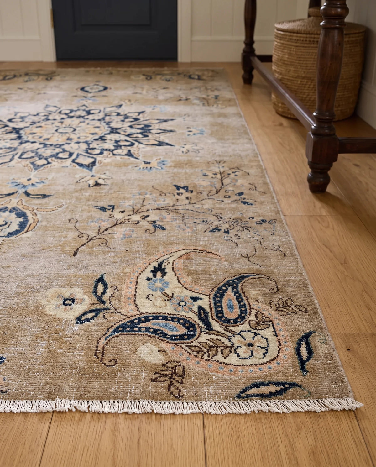 Vintage Persian Kerman Rug