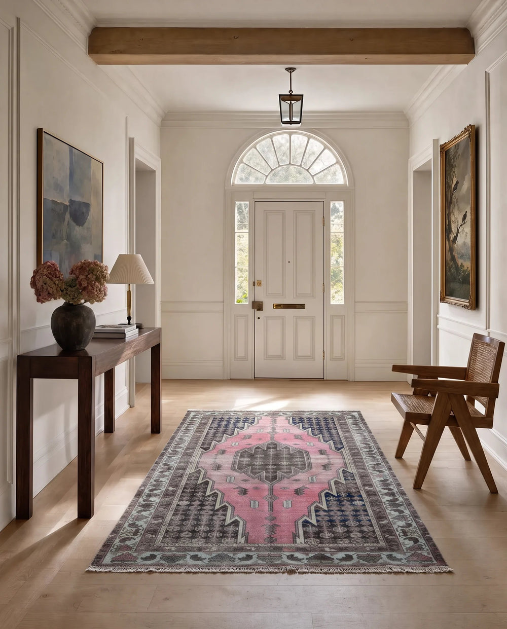 Vintage Persian Mazlaghan Rug