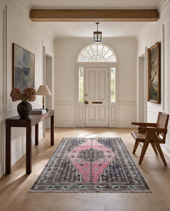 Vintage Persian Mazlaghan Rug