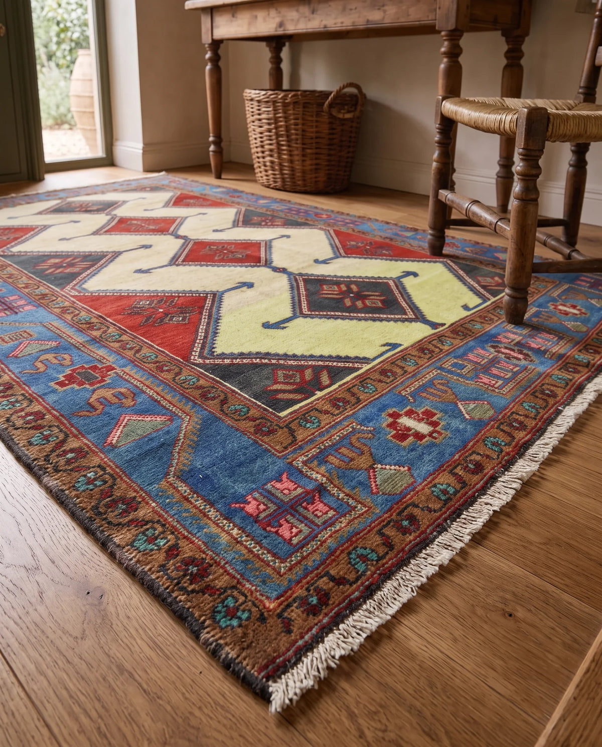 Vintage Persian Hamadan Rug