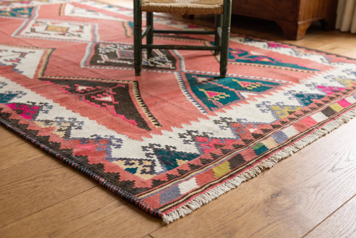 Vintage Persian Qashqai Kilim