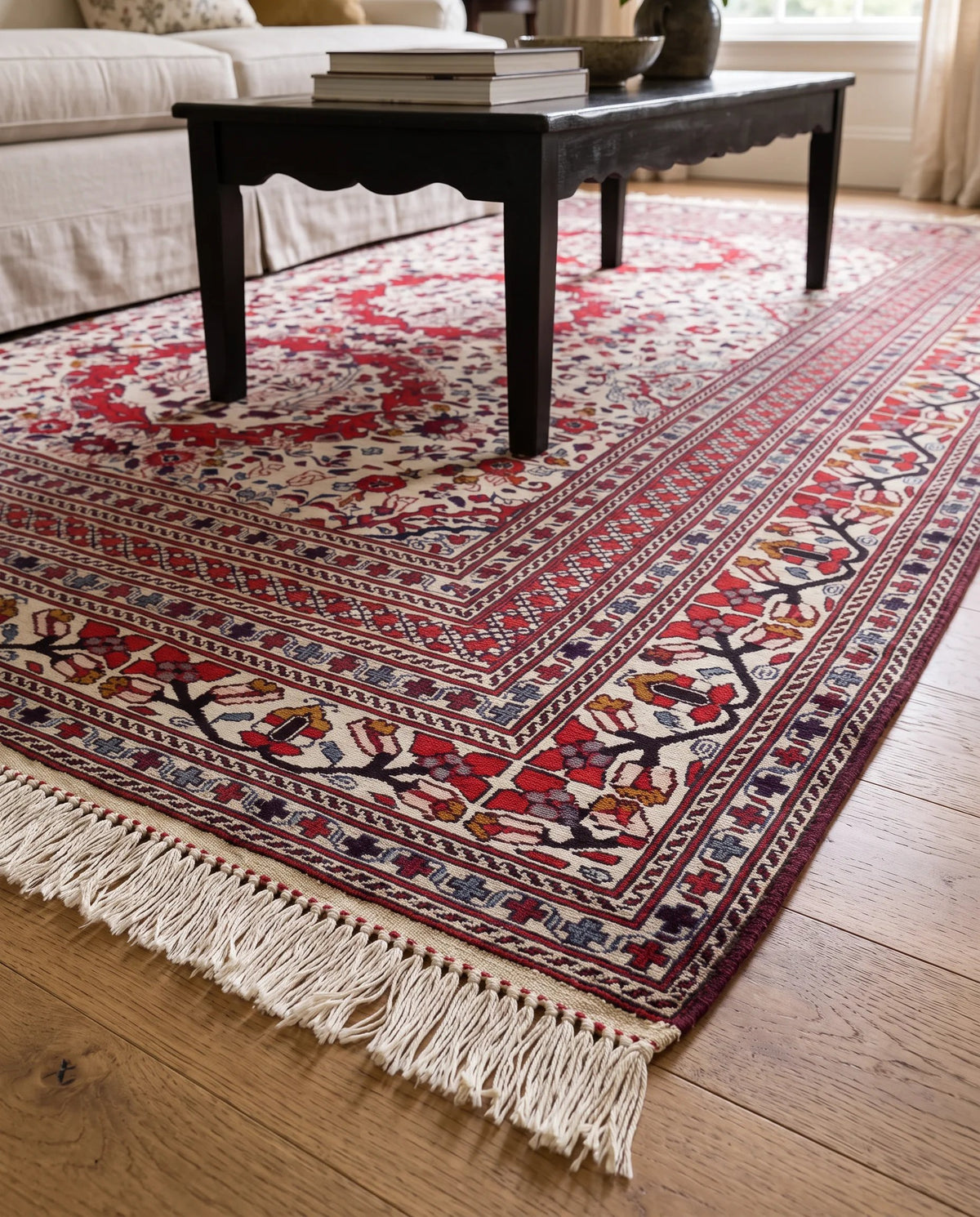 Vintage Afghan Sumak Kilim
