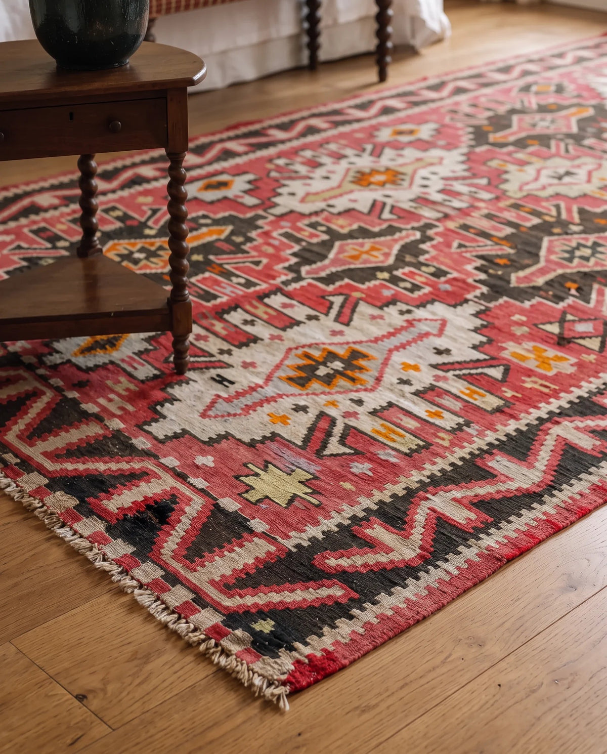 Vintage Caucasian Karabagh Kilim