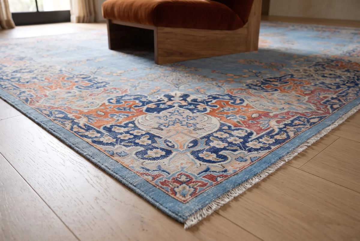Vintage Persian Kerman Rug