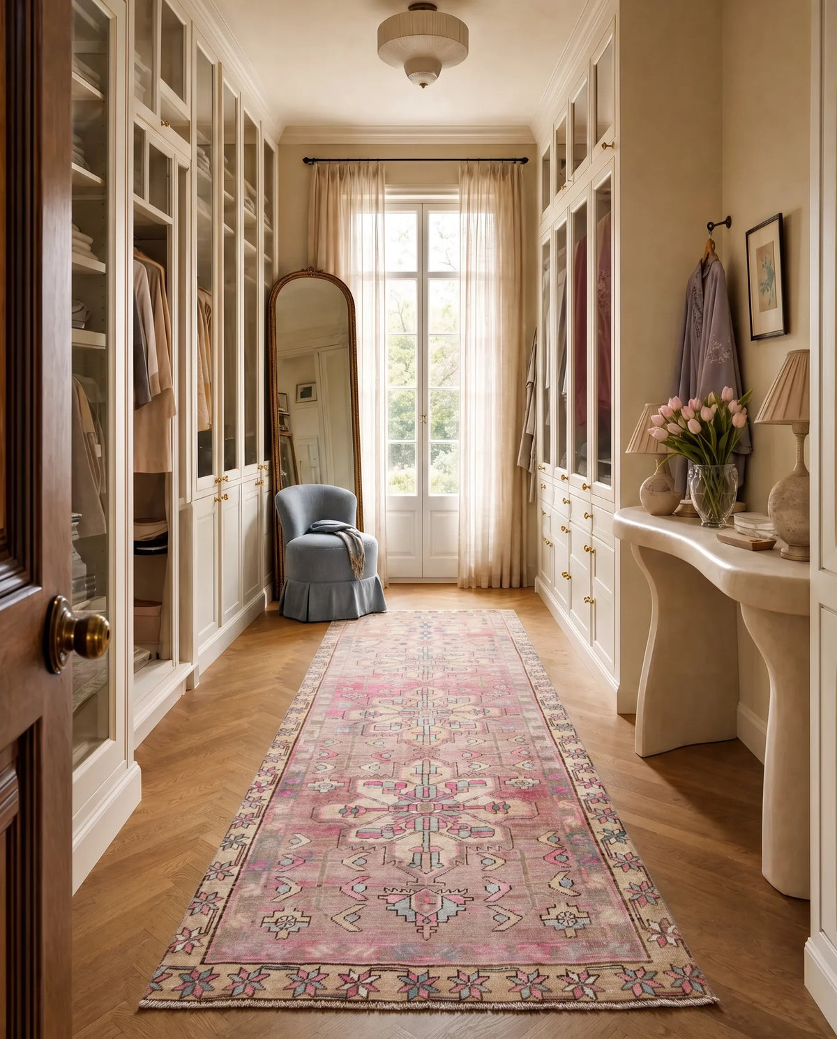 Vintage Persian Sarouk Runner