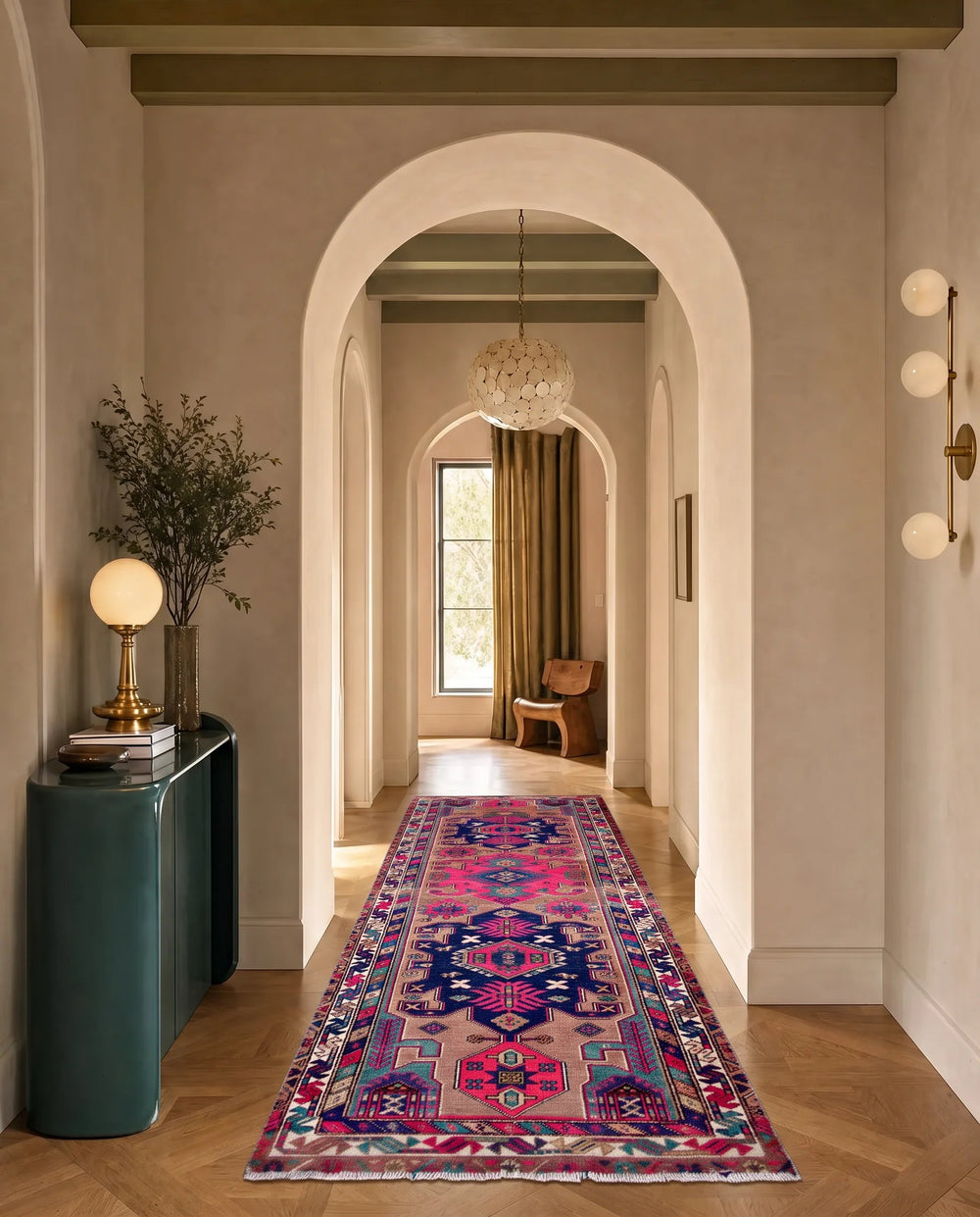 Vintage Persian Saveh Runner
