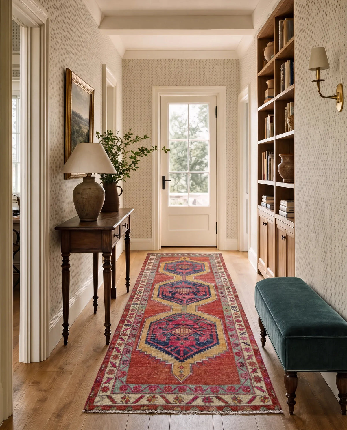 Vintage Persian Hamadan Runner