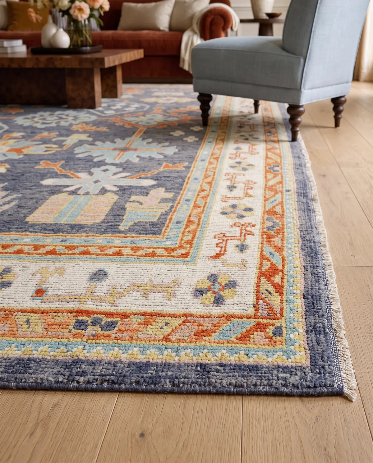 Transitional Oushak Rug