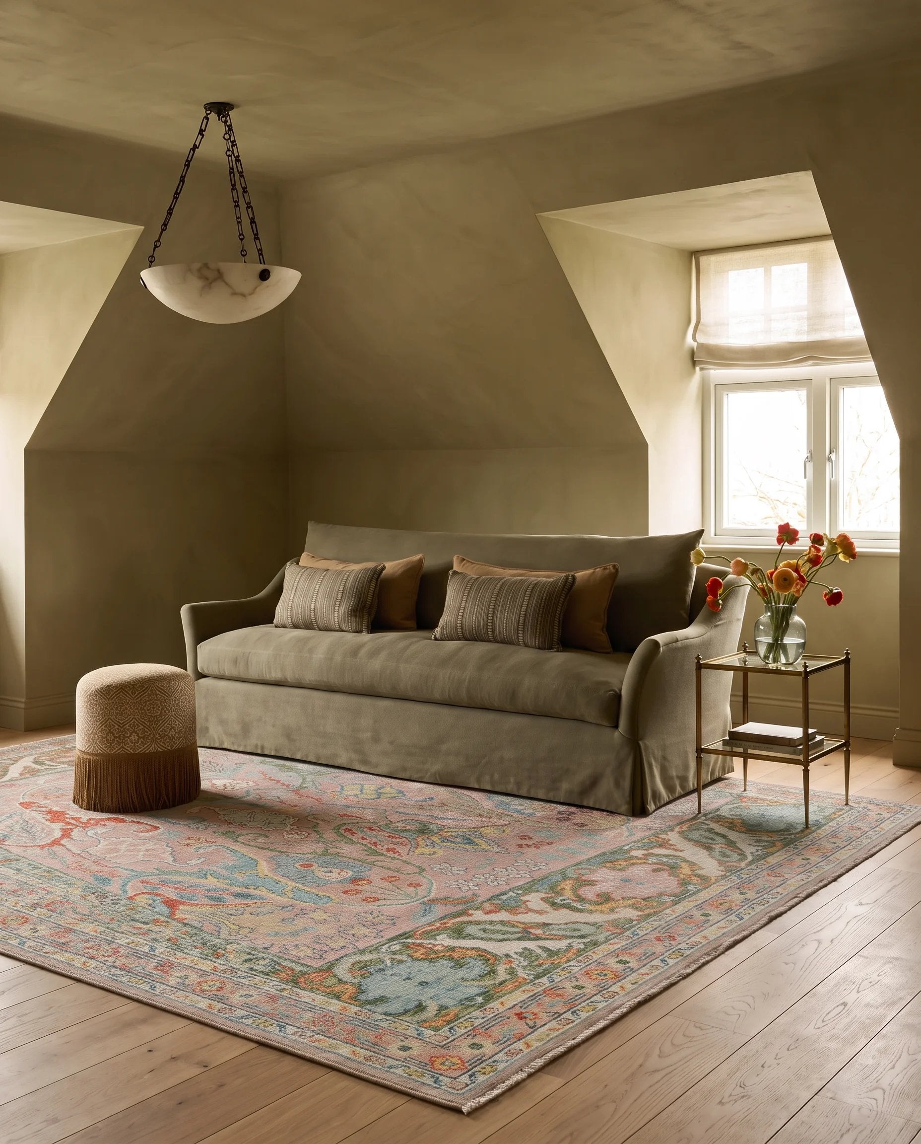 Transitional Oushak Rug