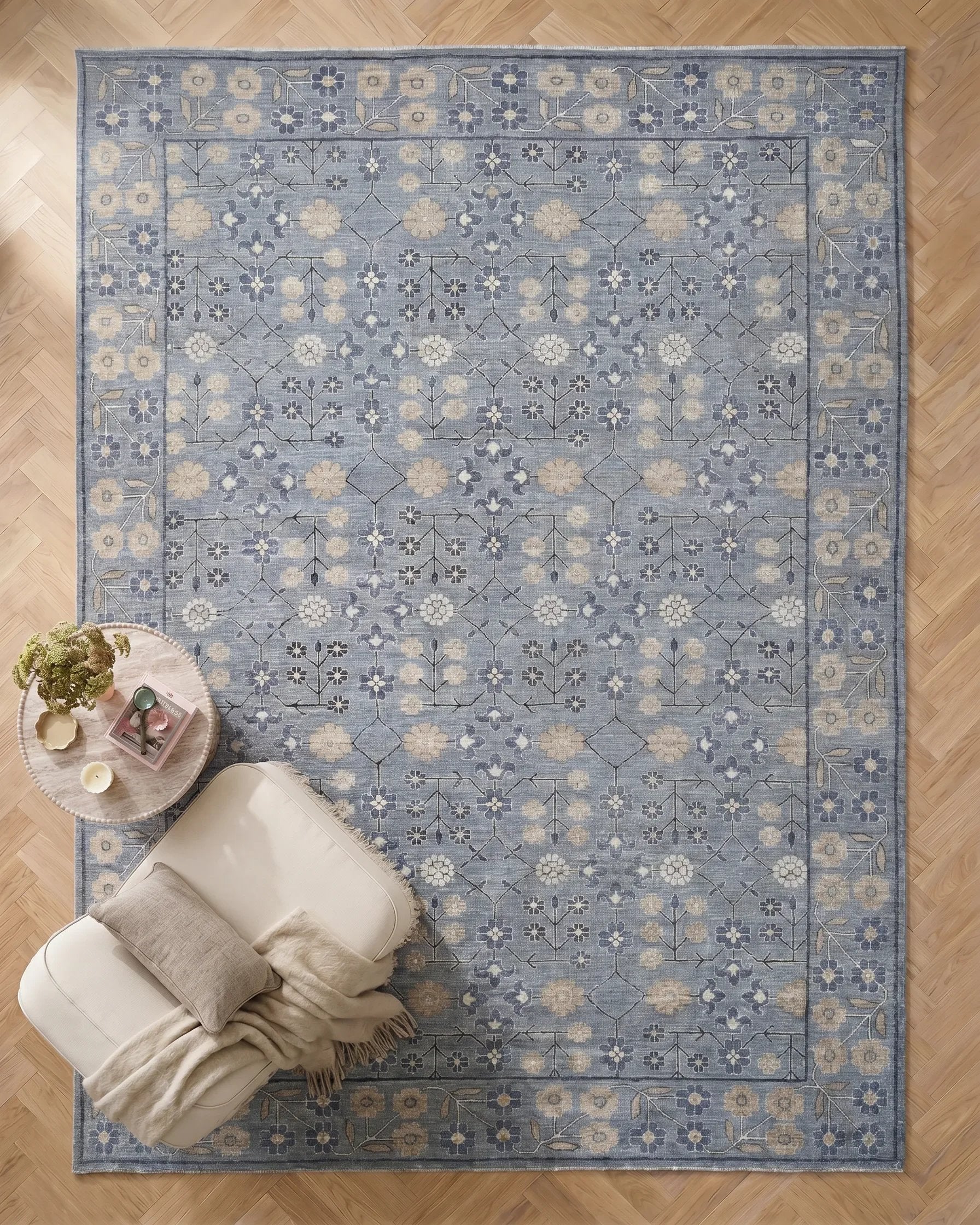 Transitional Oushak Rug