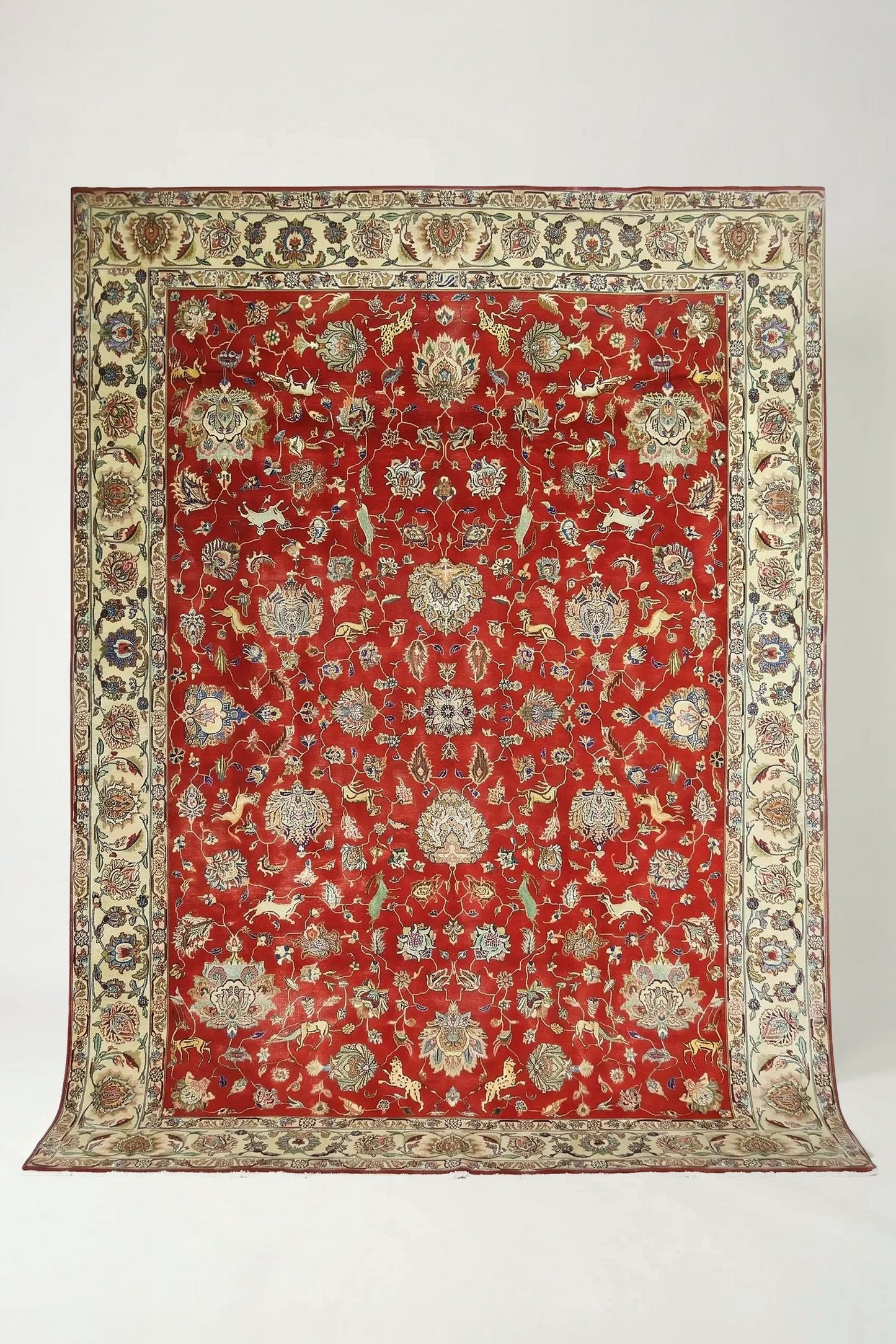 Vintage Persian Tabriz Rug