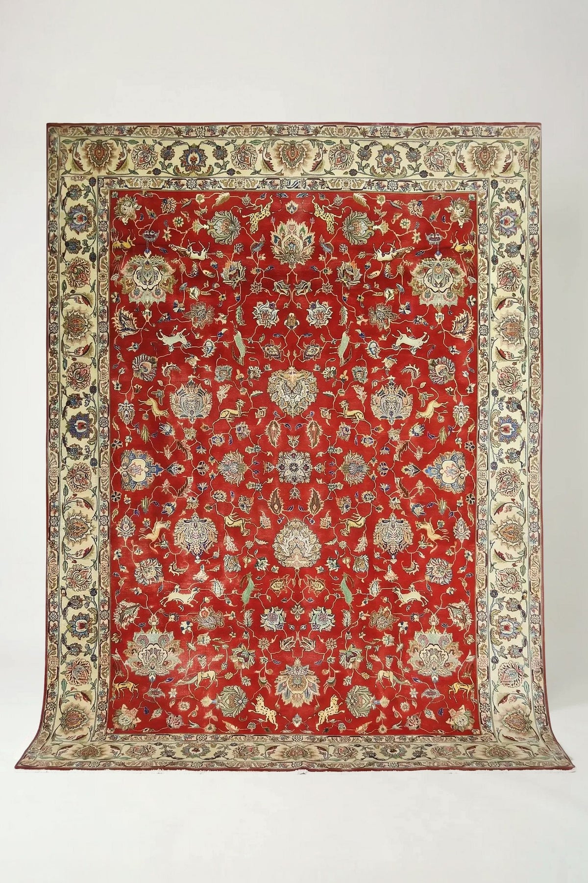 Vintage Persian Tabriz Rug