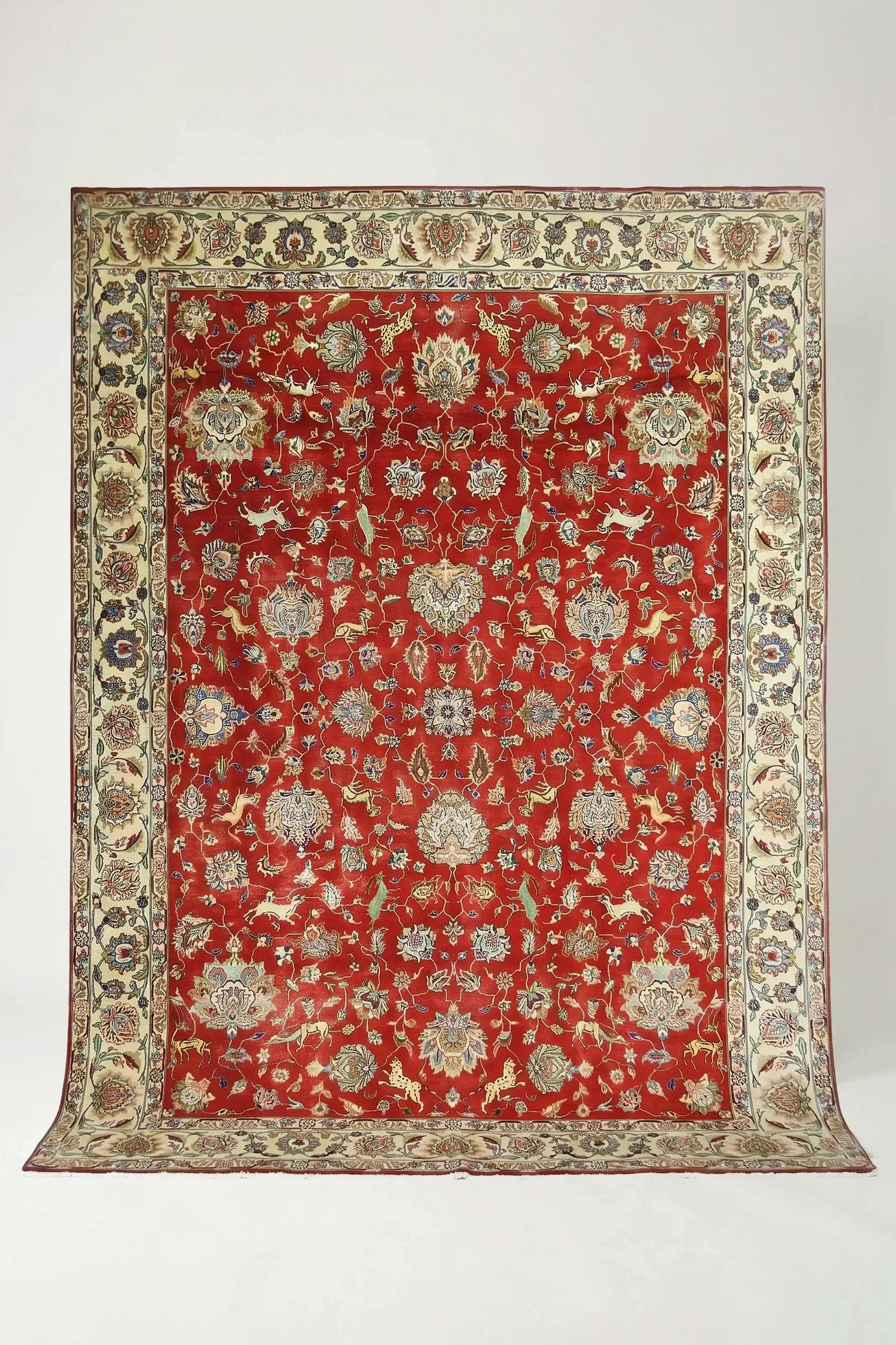 Vintage Persian Tabriz Rug