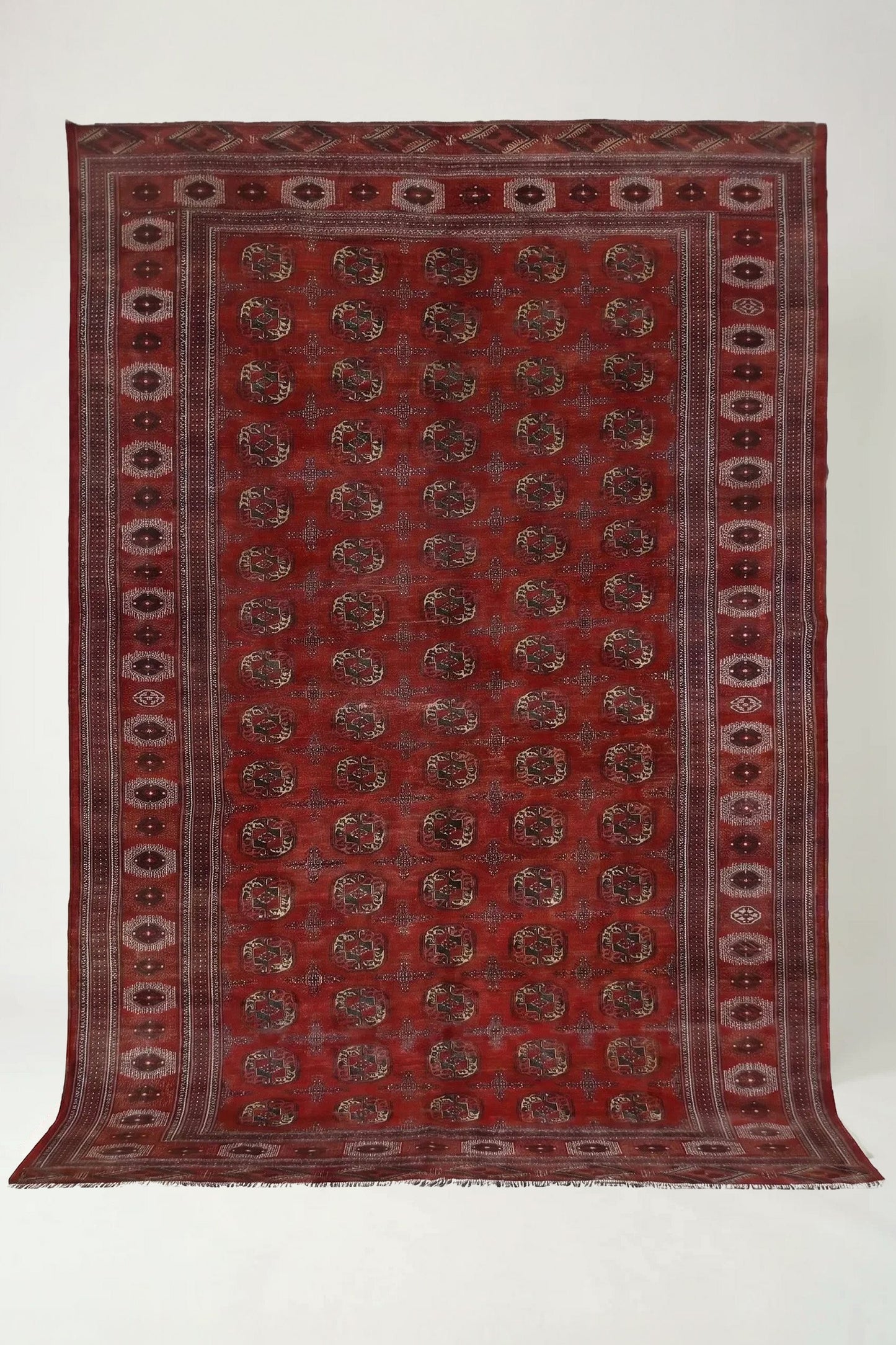 Vintage Turkmen Bokhara Rug
