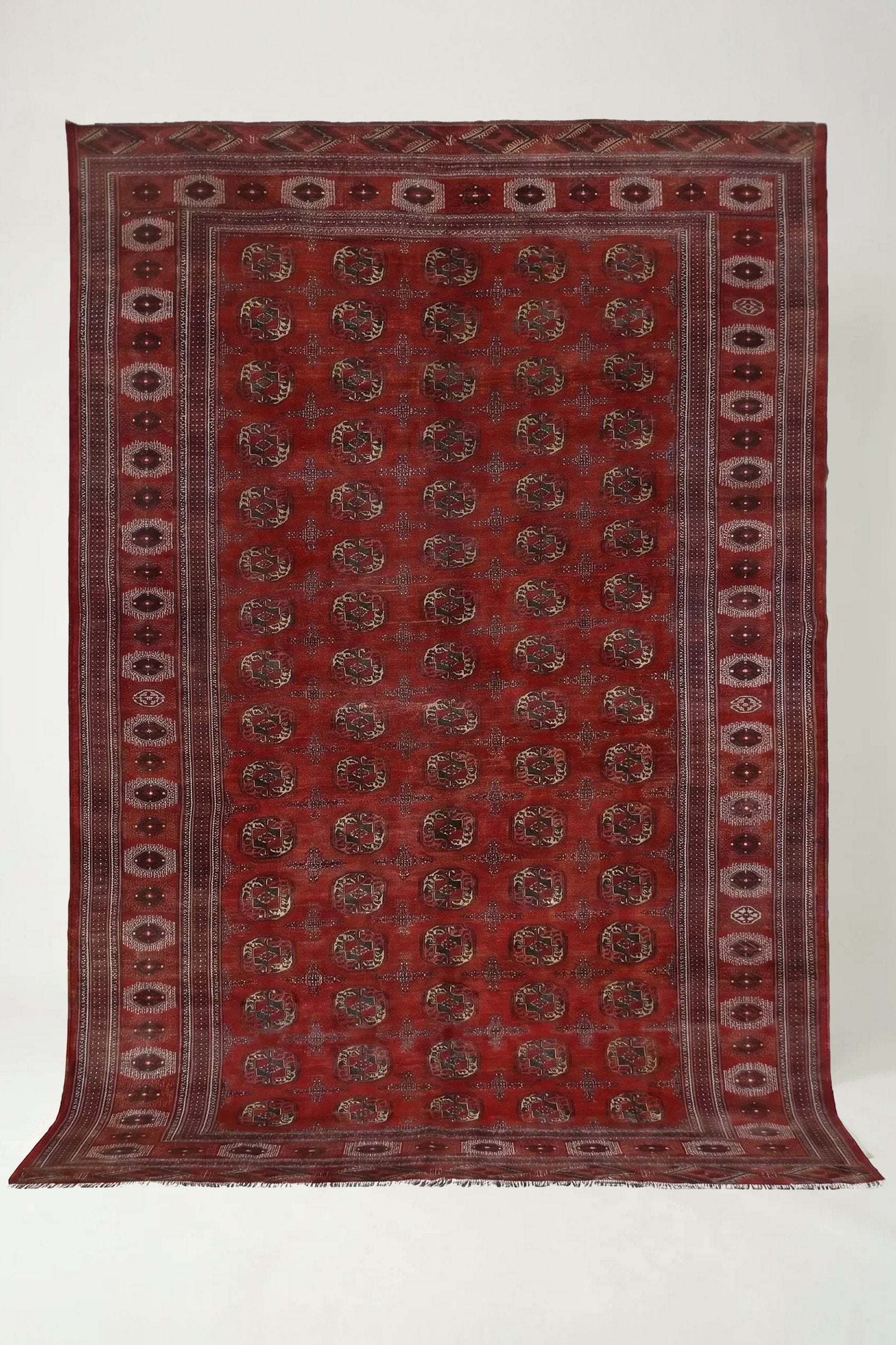 Vintage Turkmen Bokhara Rug