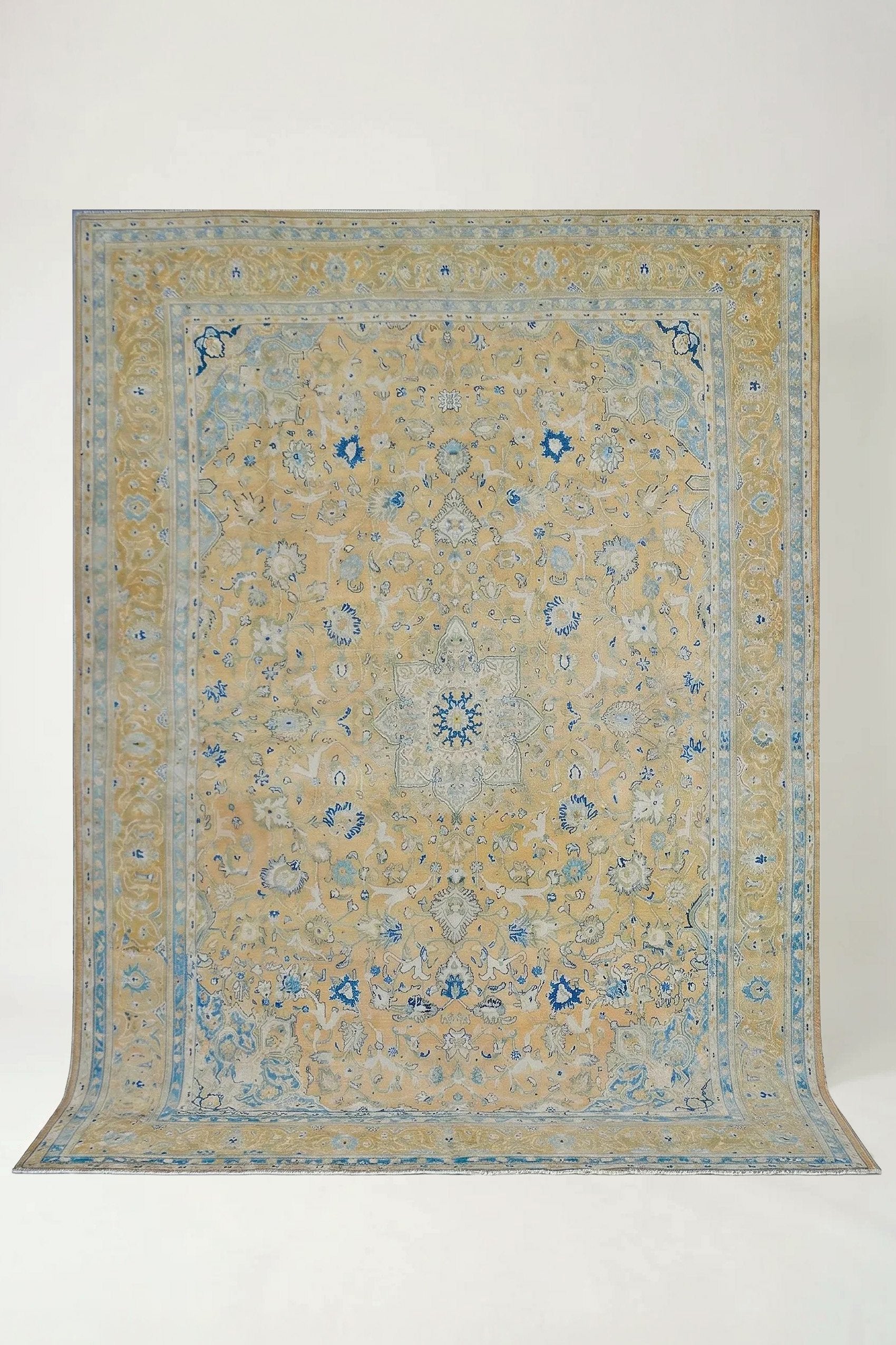 Vintage Persian Kashan Rug